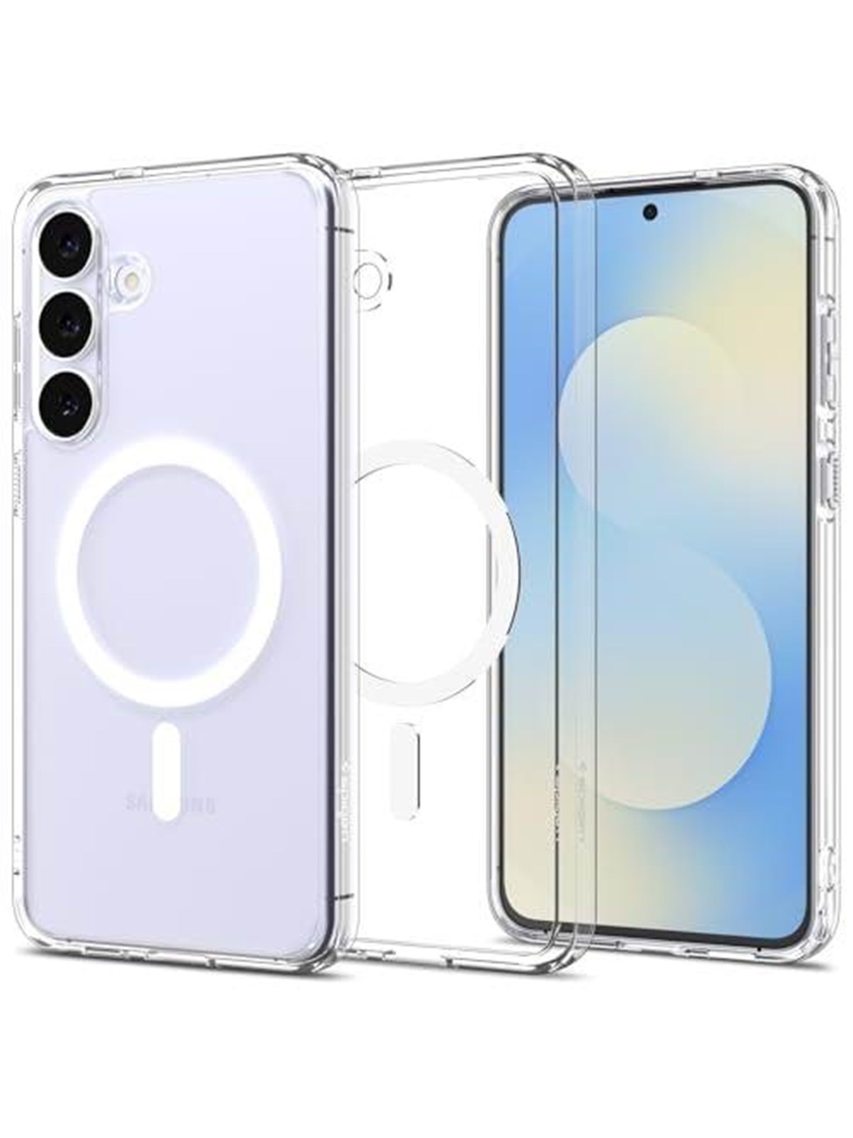 Spigen Ultra Hybrid Magsafe - Clear White - Samsung Galaxy S25 FE - Handys Cover Cases - Acs10027