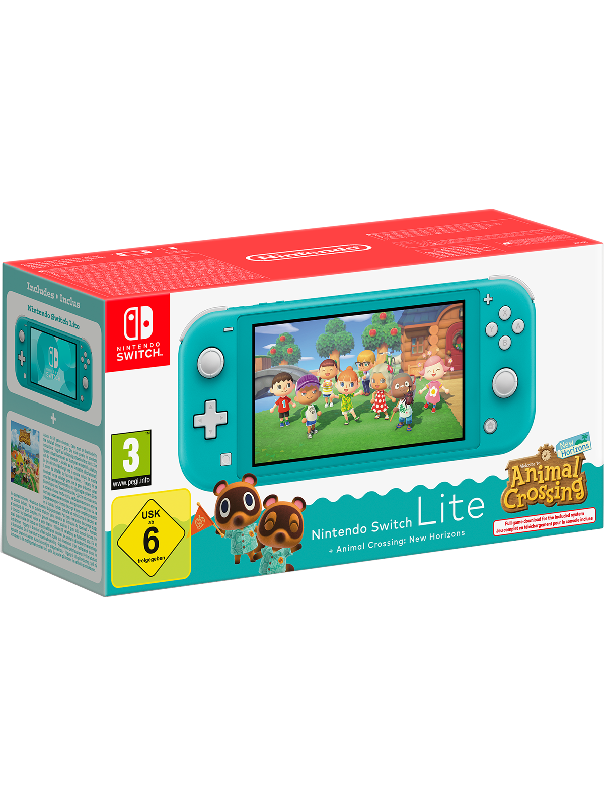 Nintendo Switch Lite - Turquoise Inc. Animal Crossing - Spielkonsolen - 0045496546083