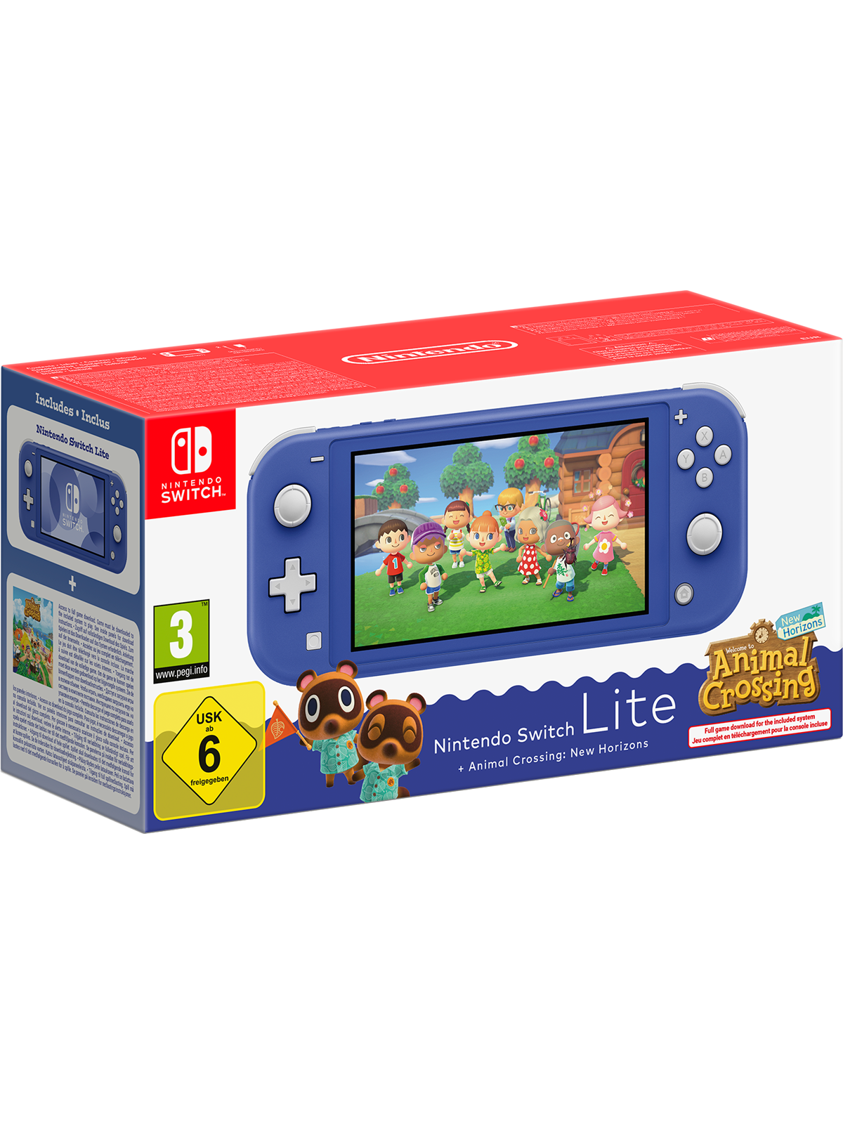 Nintendo Switch Lite - Blue Inc. Animal Crossing - Spielkonsolen - 0045496546144