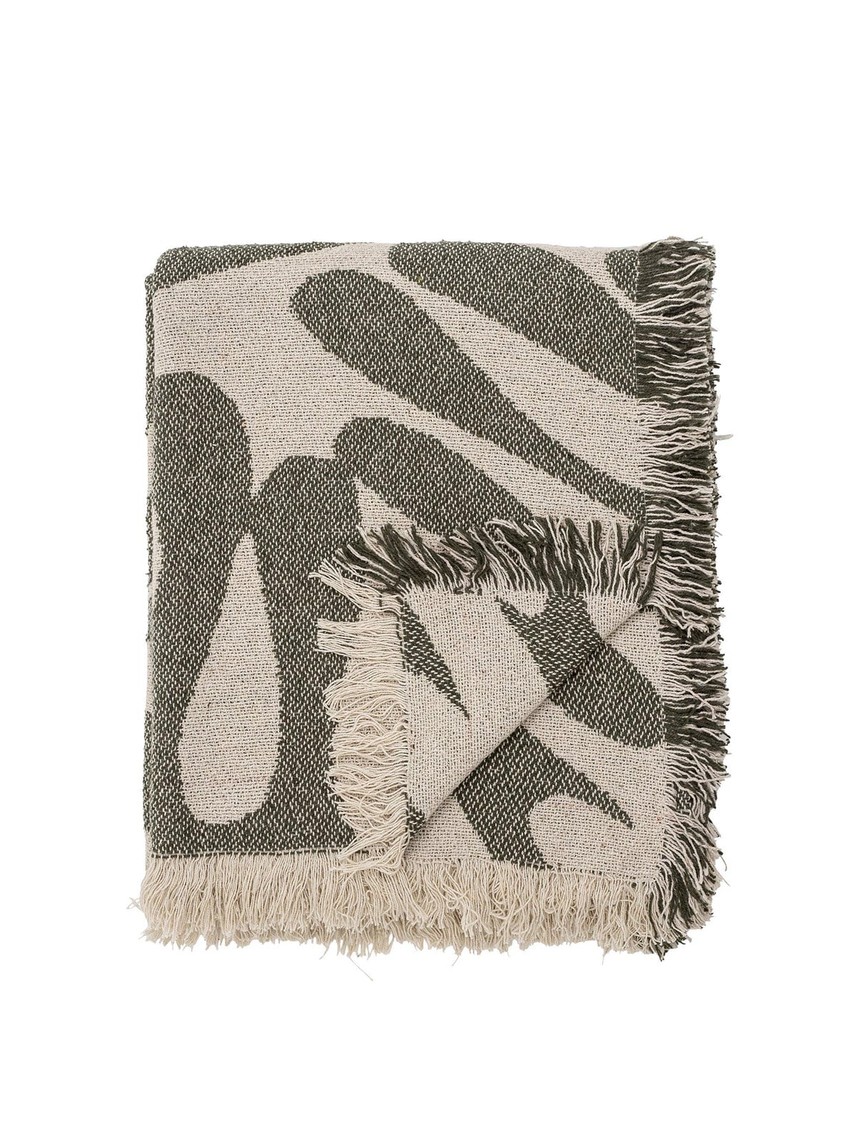 Bloomingville - Alk Throw - Green - Cotton - Einrichtung - 82058457
