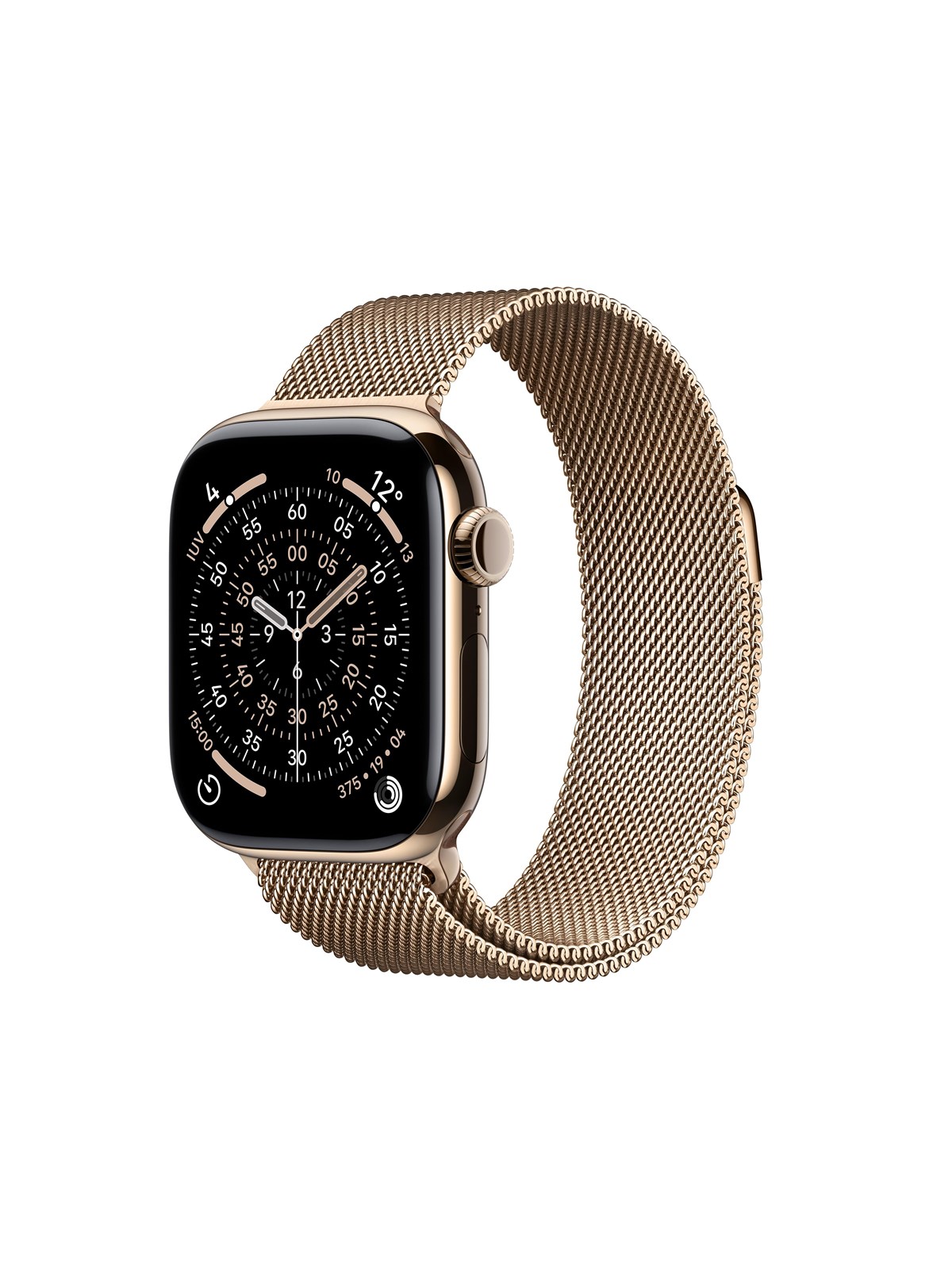 Apple Watch Series 11 Gps + Cellular 42mm Gold Titanium Case With Gold Milanese Loop - Smartwatches Pulsuhren Sportuhren Schrittzaehler - Mf8y4qn/a