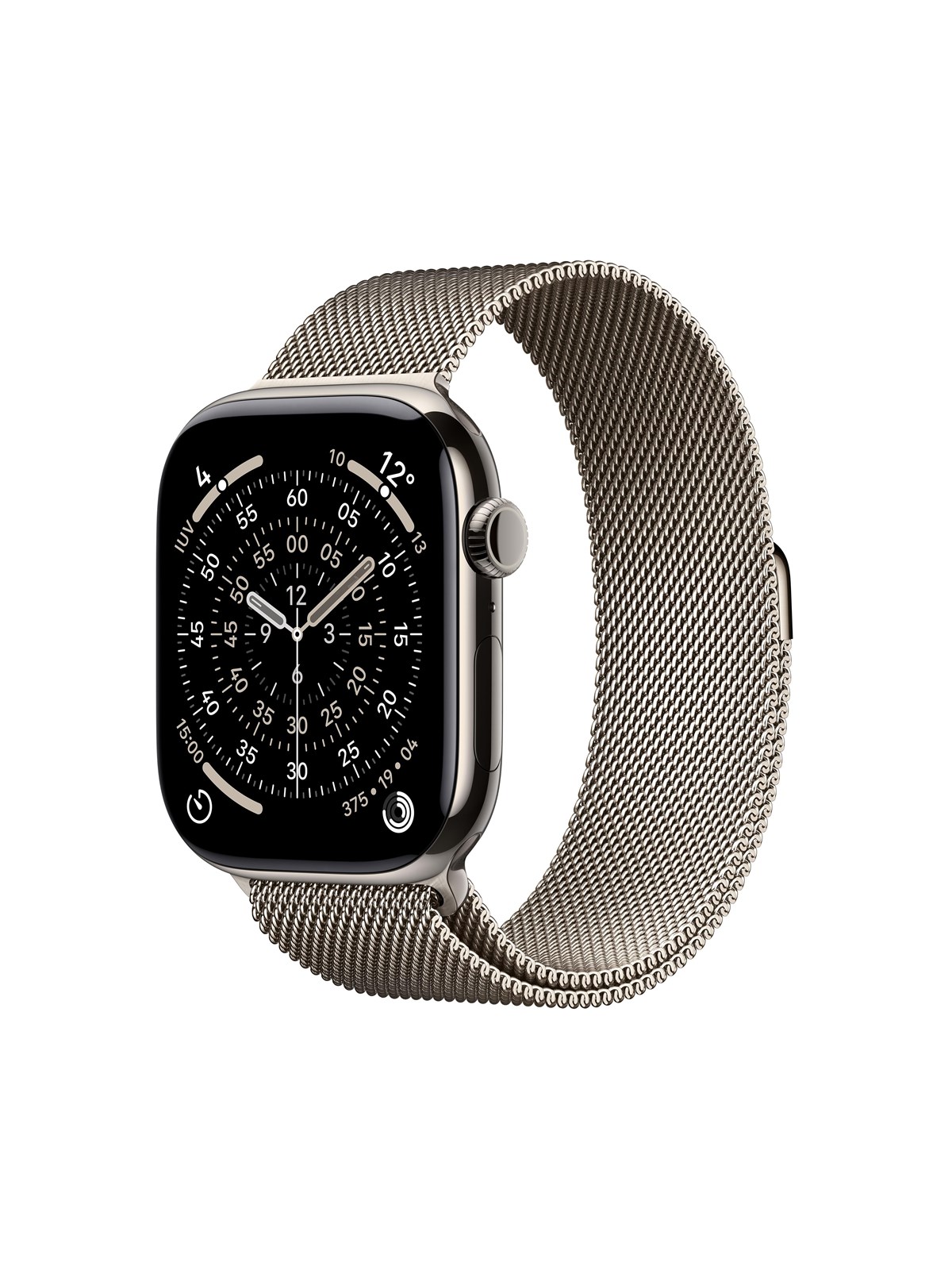 Apple Watch Series 11 Gps + Cellular 46mm Natural Titanium Case With Natural Milanese Loop - M/l - Smartwatches Pulsuhren Sportuhren Schrittzaehler - 