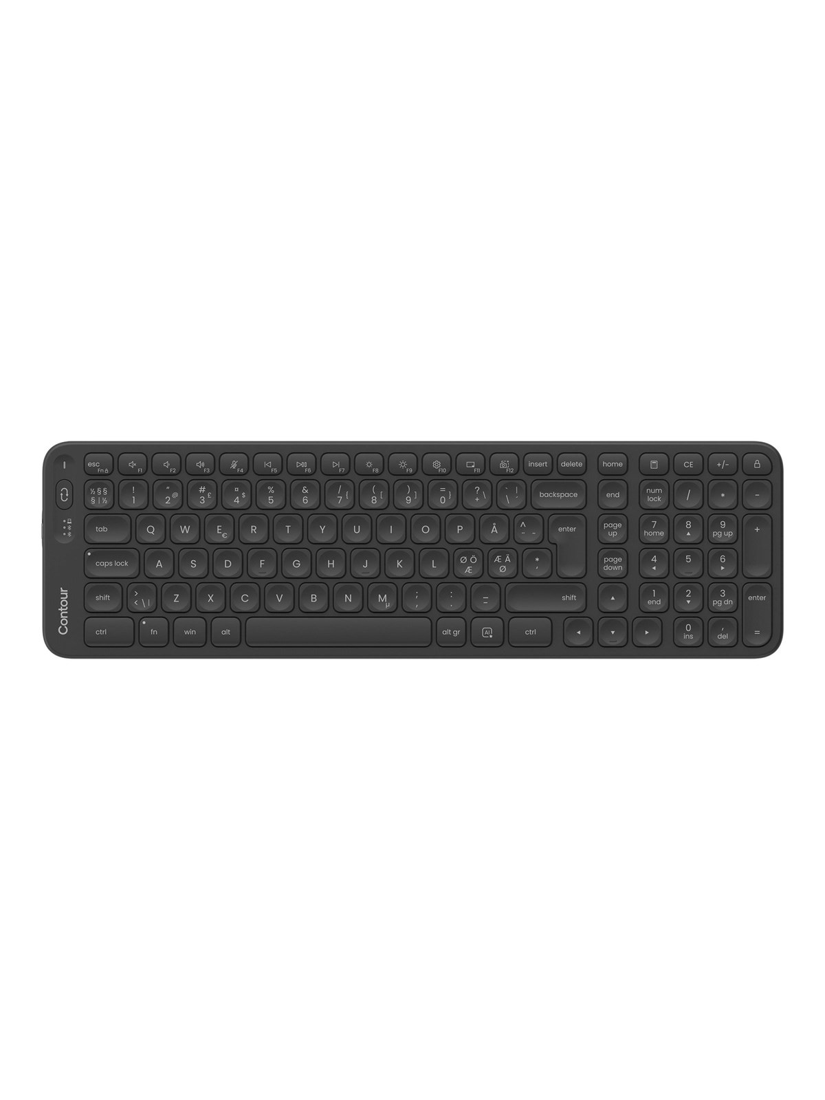 Contour Balance Mid-size Keyboard Wireless Pan Nordic Layout - Tastaturen - Nordisch - Cdkbbalpn11600