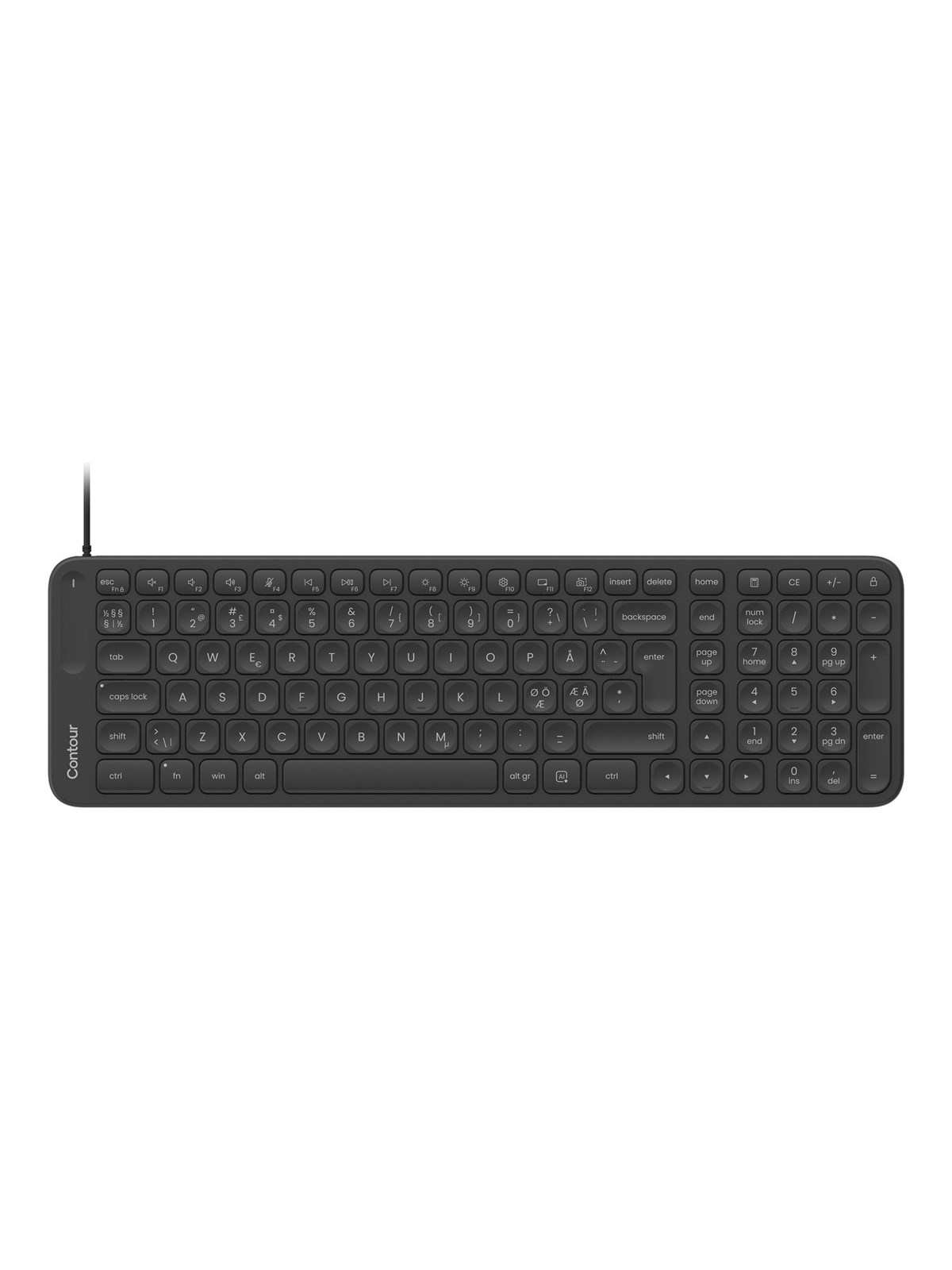 Contour Balance Mid-size Keyboard Wired Pan Nordic Layout - Tastaturen - Nordisch - Cdkbbalpn21600