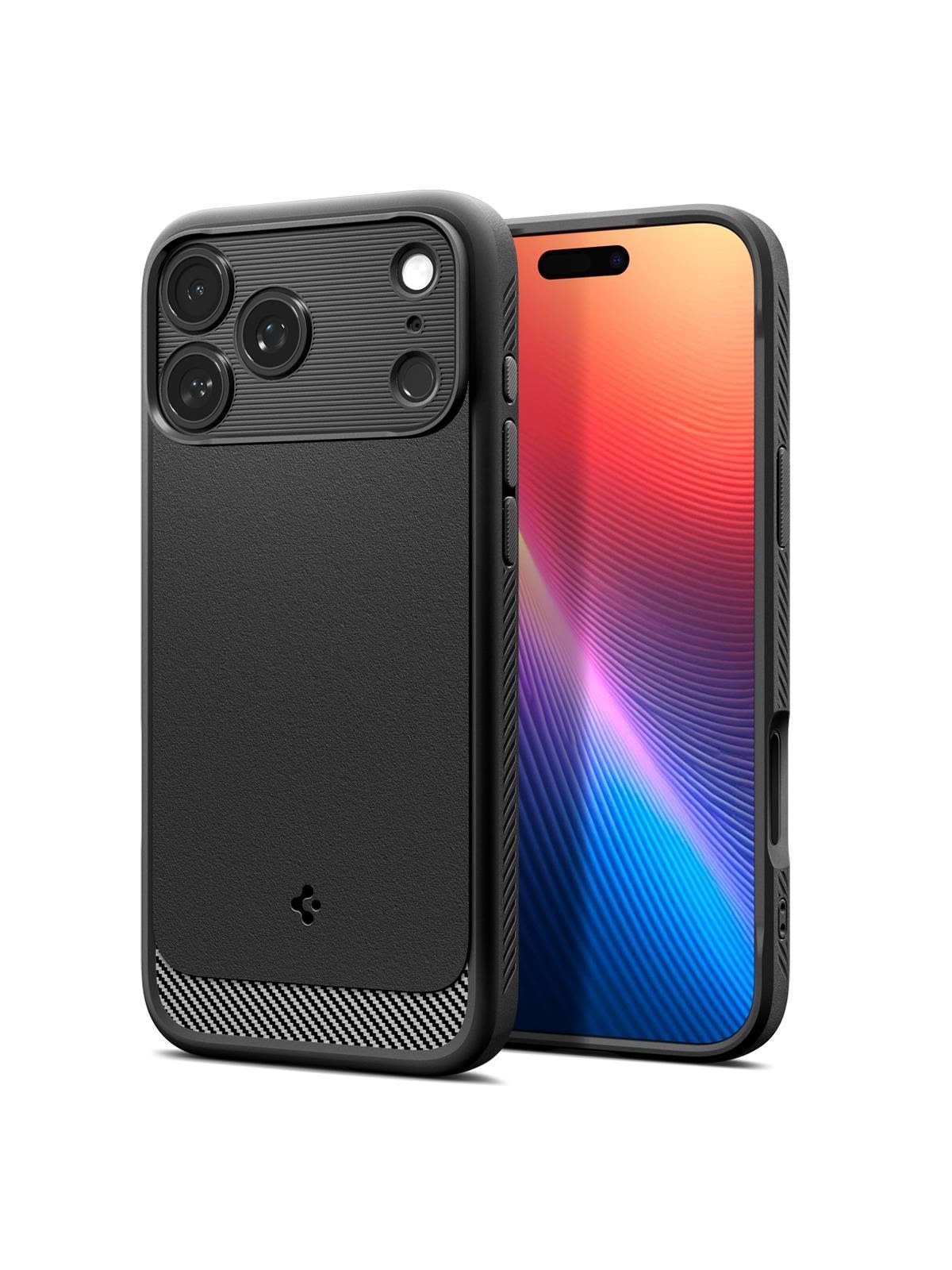 Spigen Rugged Armor Magsafe - Matte Black - Iphone 17 Pro - Handys Cover Cases - Acs10329