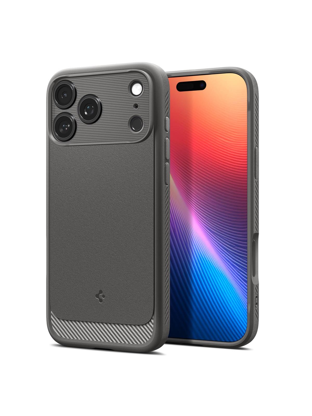 Spigen Rugged Armor Magsafe - Gray - Iphone 17 Pro - Handys Cover Cases - Acs10330