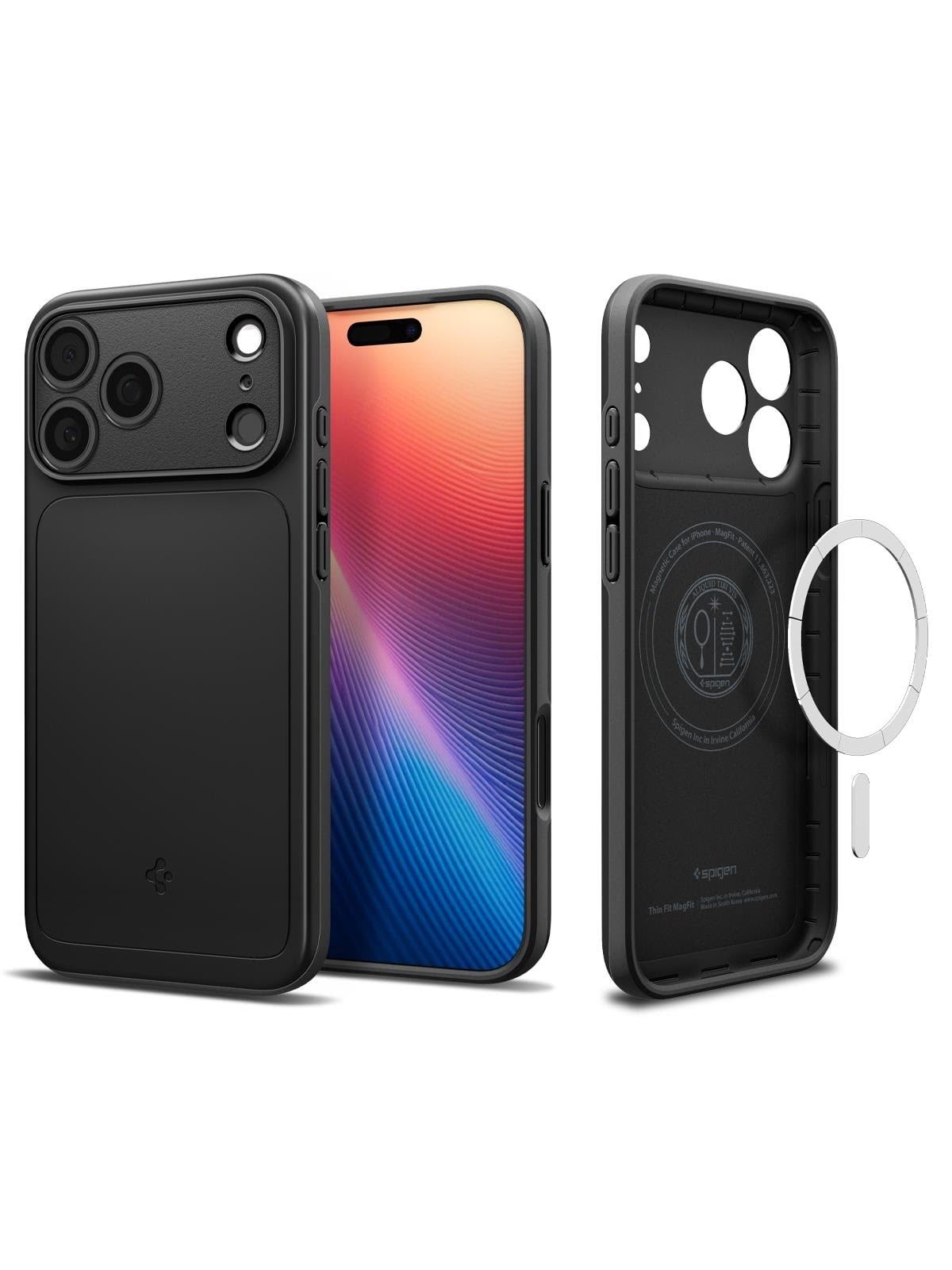 Spigen Thin Fit Magsafe - Black - Iphone 17 Pro - Handys Cover Cases - Acs10339