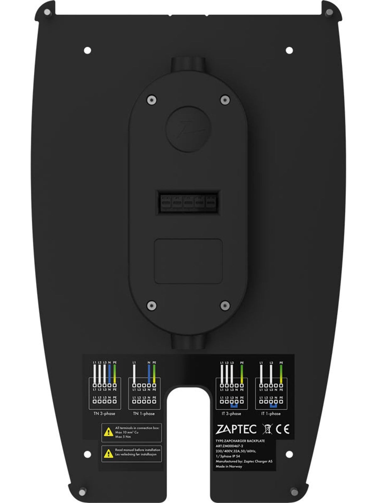 Zaptec Pro Backplate - Aufladen Von Elektroautos - 10801
