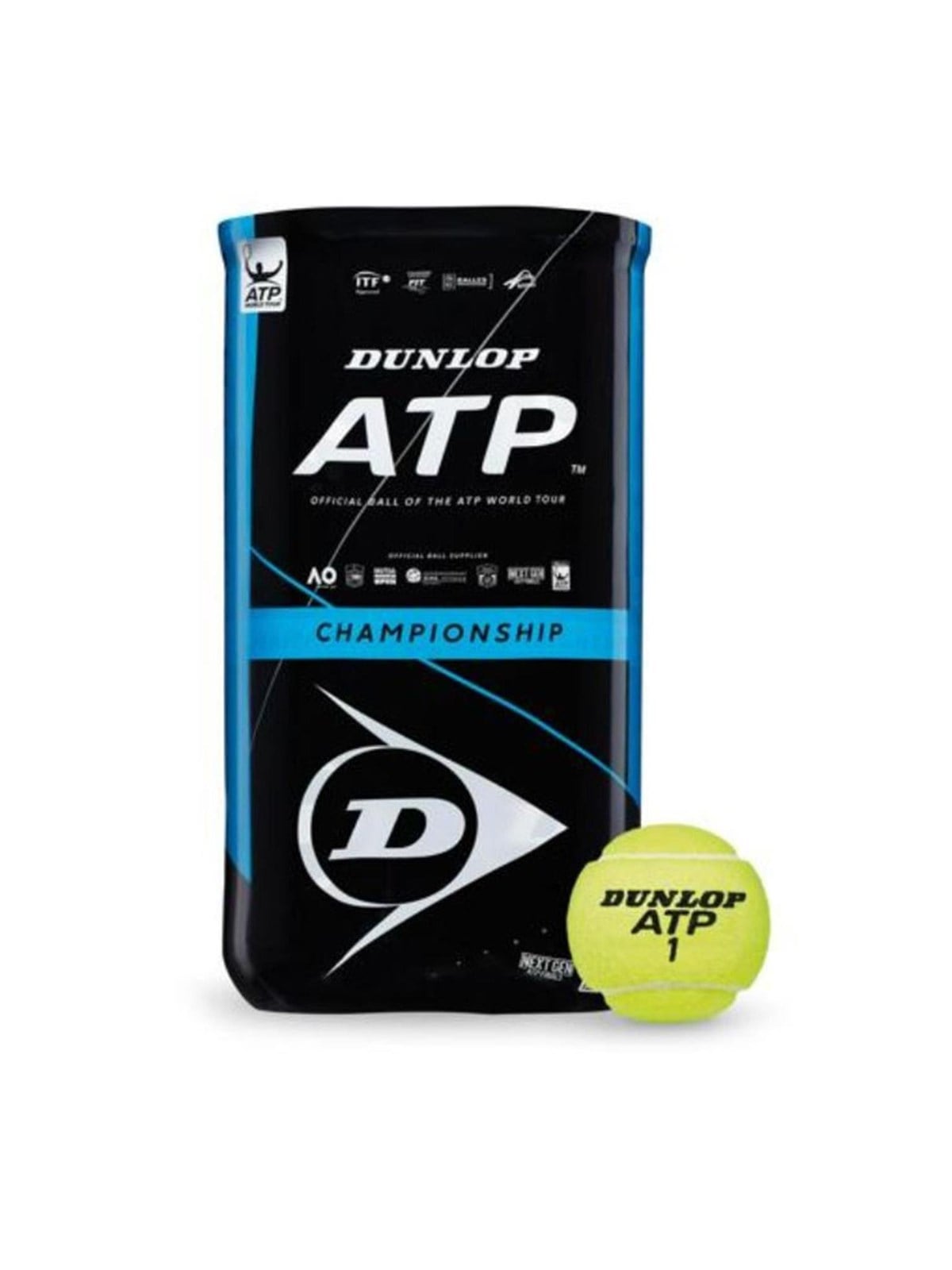 Dunlop Atp Championship 2x4 Pack Tennis Balls - Sport Fitness - Du601363ione Size