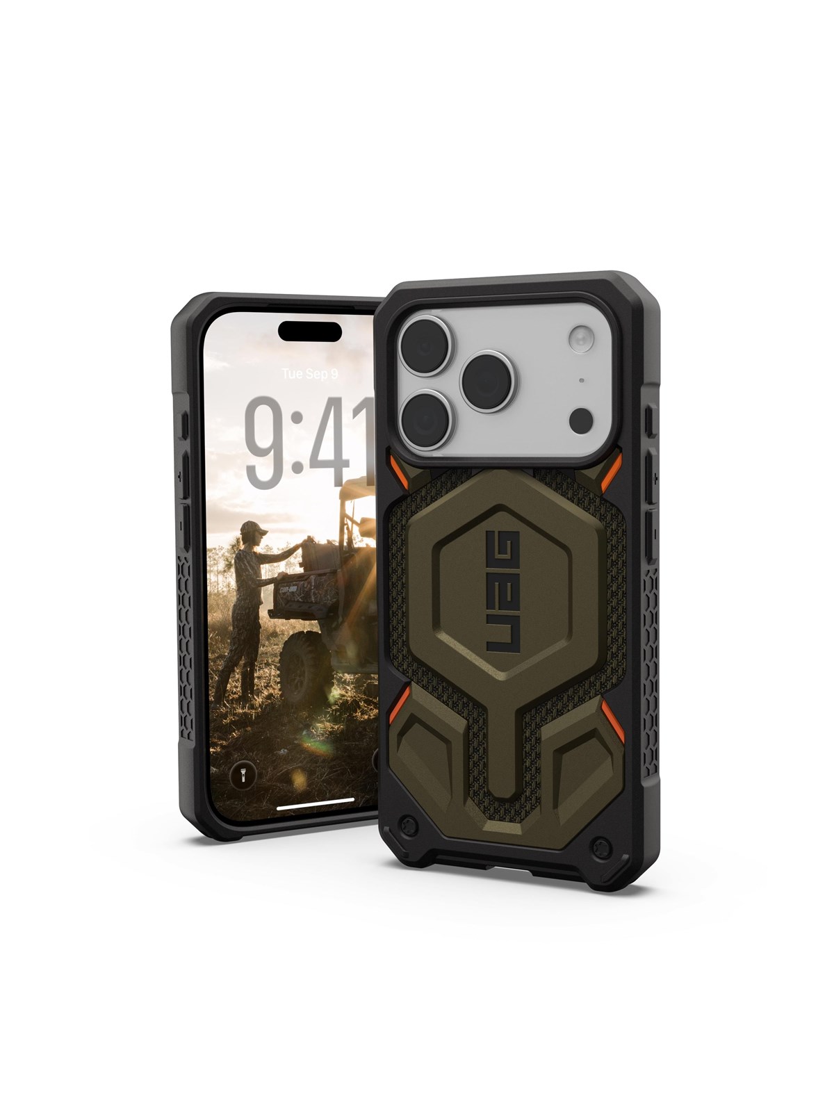 Uag Monarch Pro - Kevlar Element Green - Iphone 17 Pro - Handys Cover Cases - 11451311397b