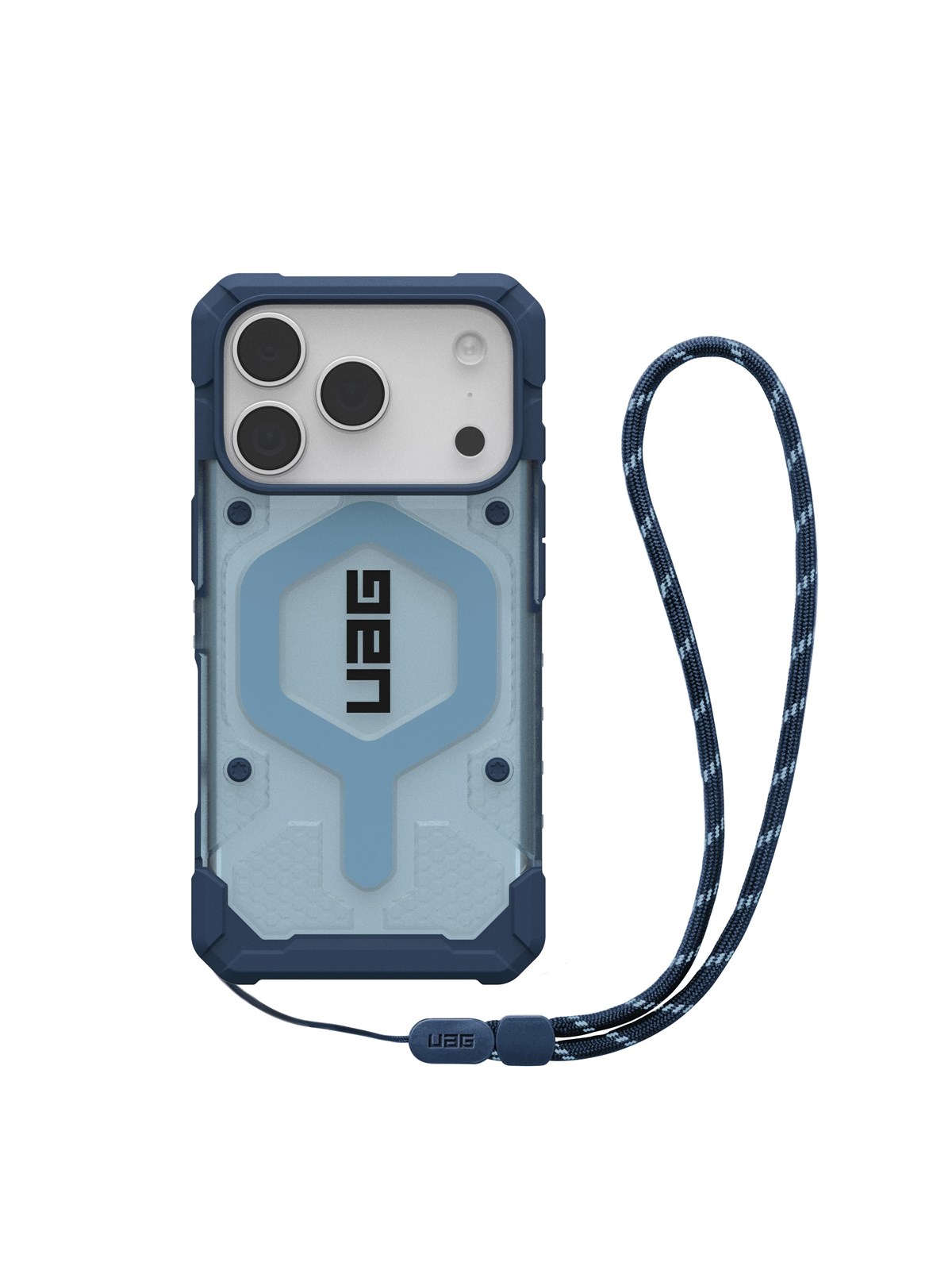 Uag Pathfinder Clear Magsafe - Blues Lanyard - Iphone 17 Pro - Handys Cover Cases - 1145511bv03