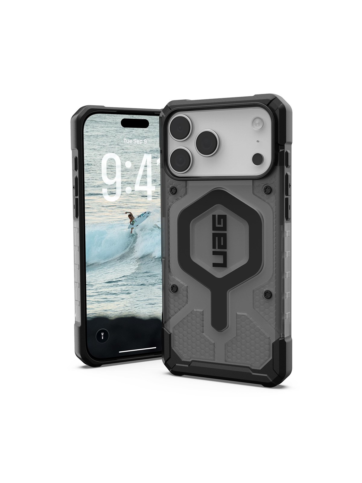 Uag Pathfinder Clear Magsafe - Ash/black - Iphone 17 Pro Max - Handys Cover Cases - 114552113140