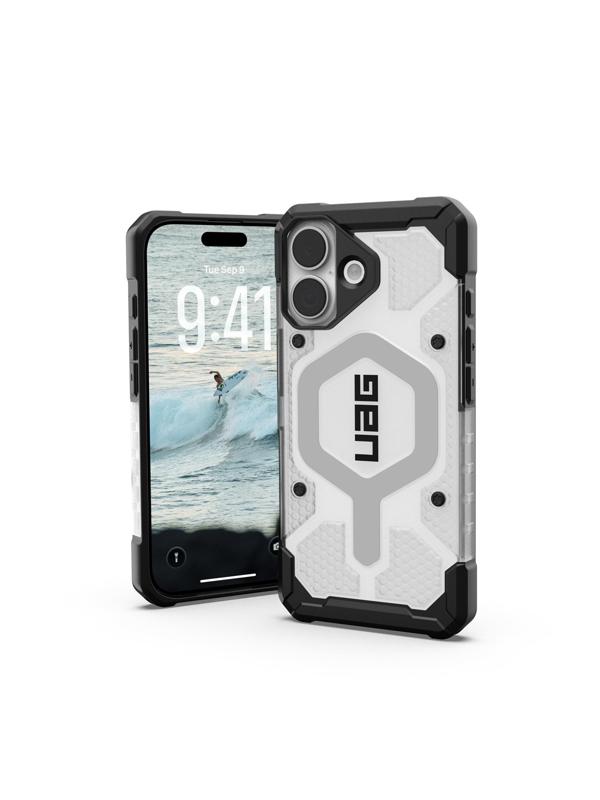 Uag Pathfinder Clear Magsafe - Ice/silver - Iphone 17 - Handys Cover Cases - 114553114333