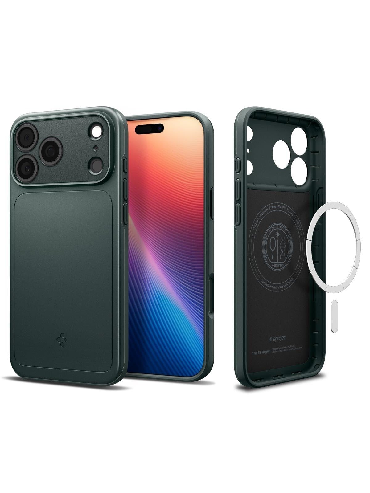 Spigen Thin Fit Magsafe - Abyss Green - Iphone 17 Pro - Handys Cover Cases - Acs10340