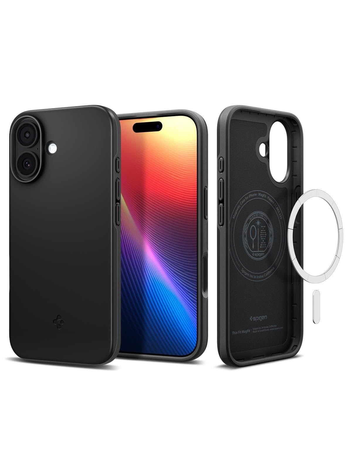 Spigen Thin Fit Magsafe - Black - Iphone 17 - Handys Cover Cases - Acs10373