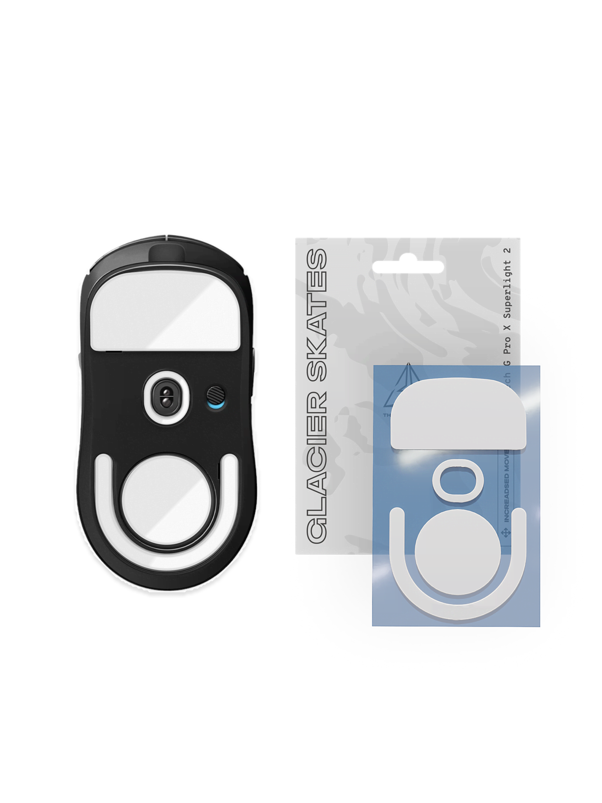 Threepointzero Glacier Skates - For Logitech G Pro X Superlight 2 - Mauspads Zubehoer - Tpz-gs-gpx2