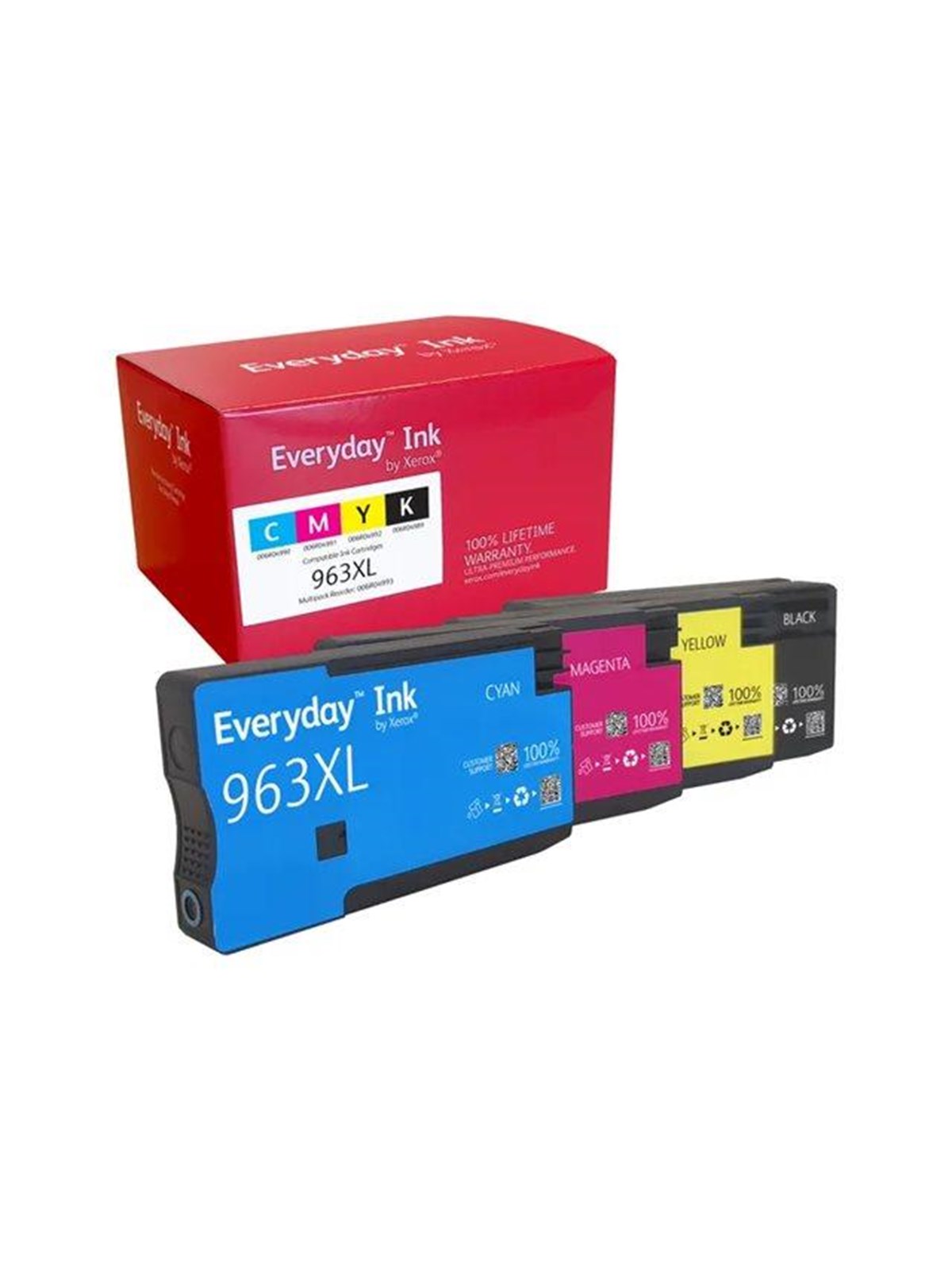 Xerox Everyday Ink Cartridge - 4-pack | High Yield | Remanufactured | HP 963xl - Druckerzubehoer Tinte Toner - 006r04993