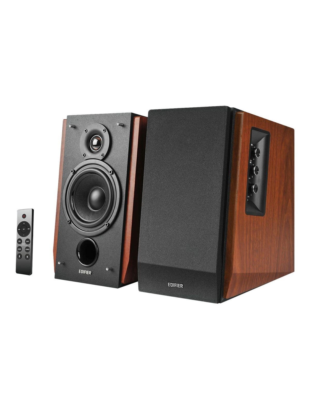 Edifier R1700bts - 4" Bluetooth Bookshelf Speakers - 66w - Brown - Hifi Lautsprecher