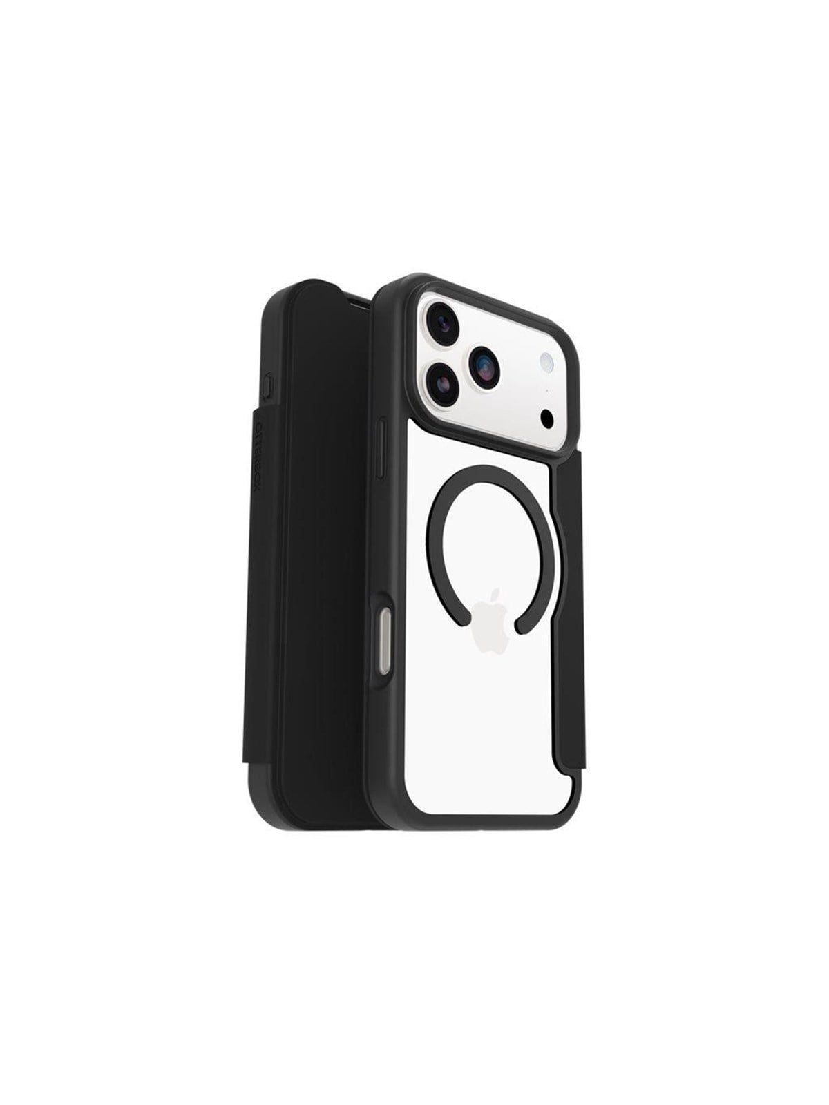 Otterbox React Folio Magsafe Apple Iphone 17 Pro Max Black Crystal - Clear/black - Handys Cover Cases - 77-98589