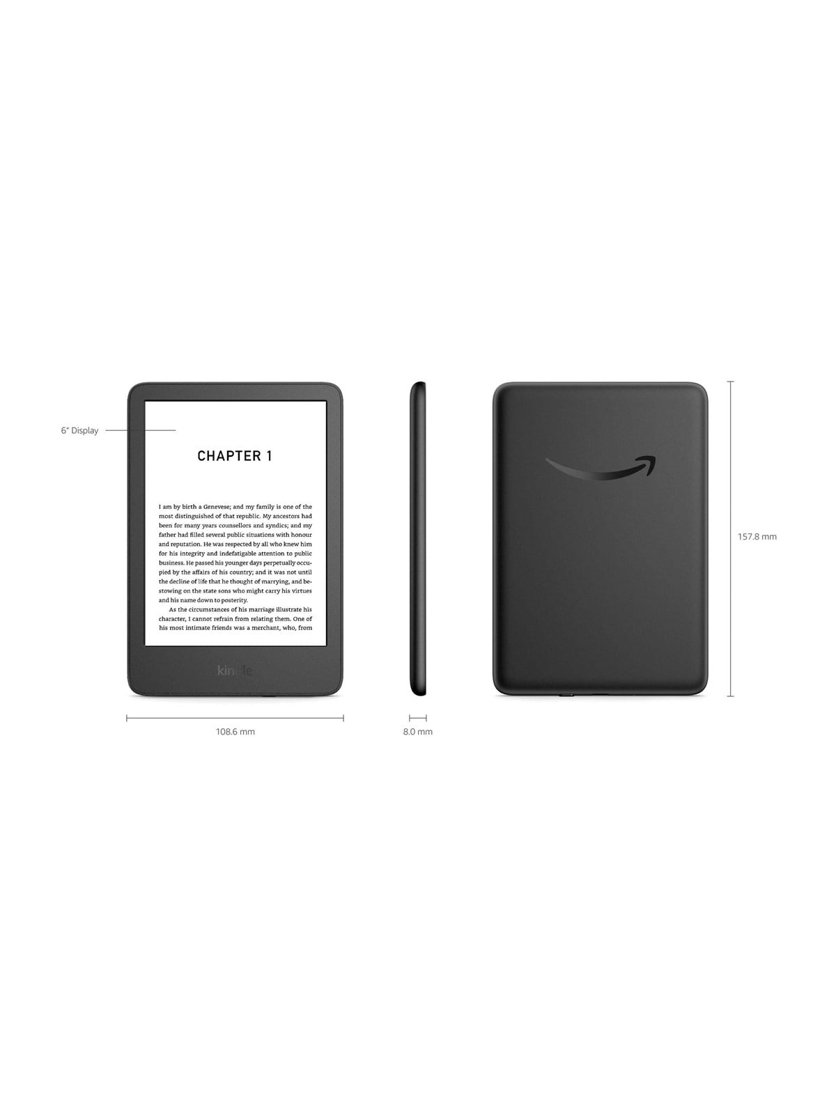 Amazon Kindle 16 GB - Black (no Ads) - Ebook Reader - B0cp32jg8b
