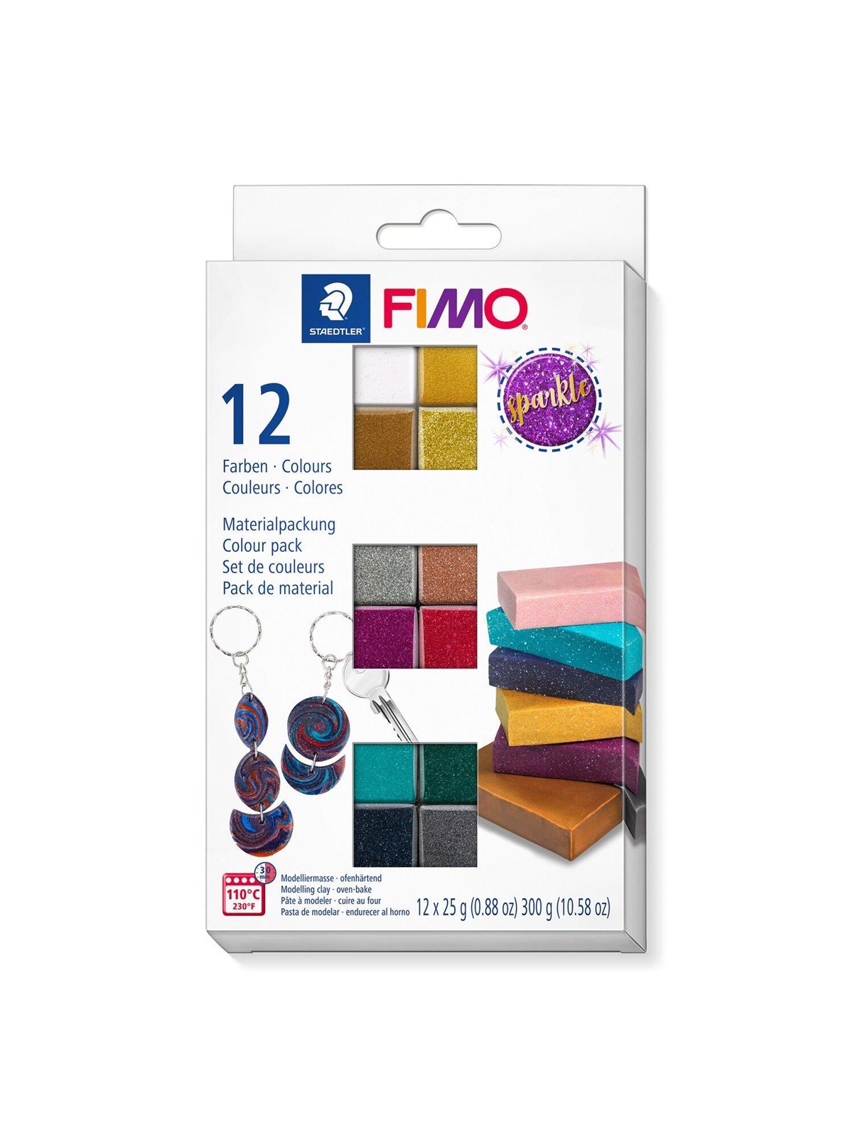 Fimo Color Pack Sparkle Colours - Hobby Zubehoer - 8013 C12-4