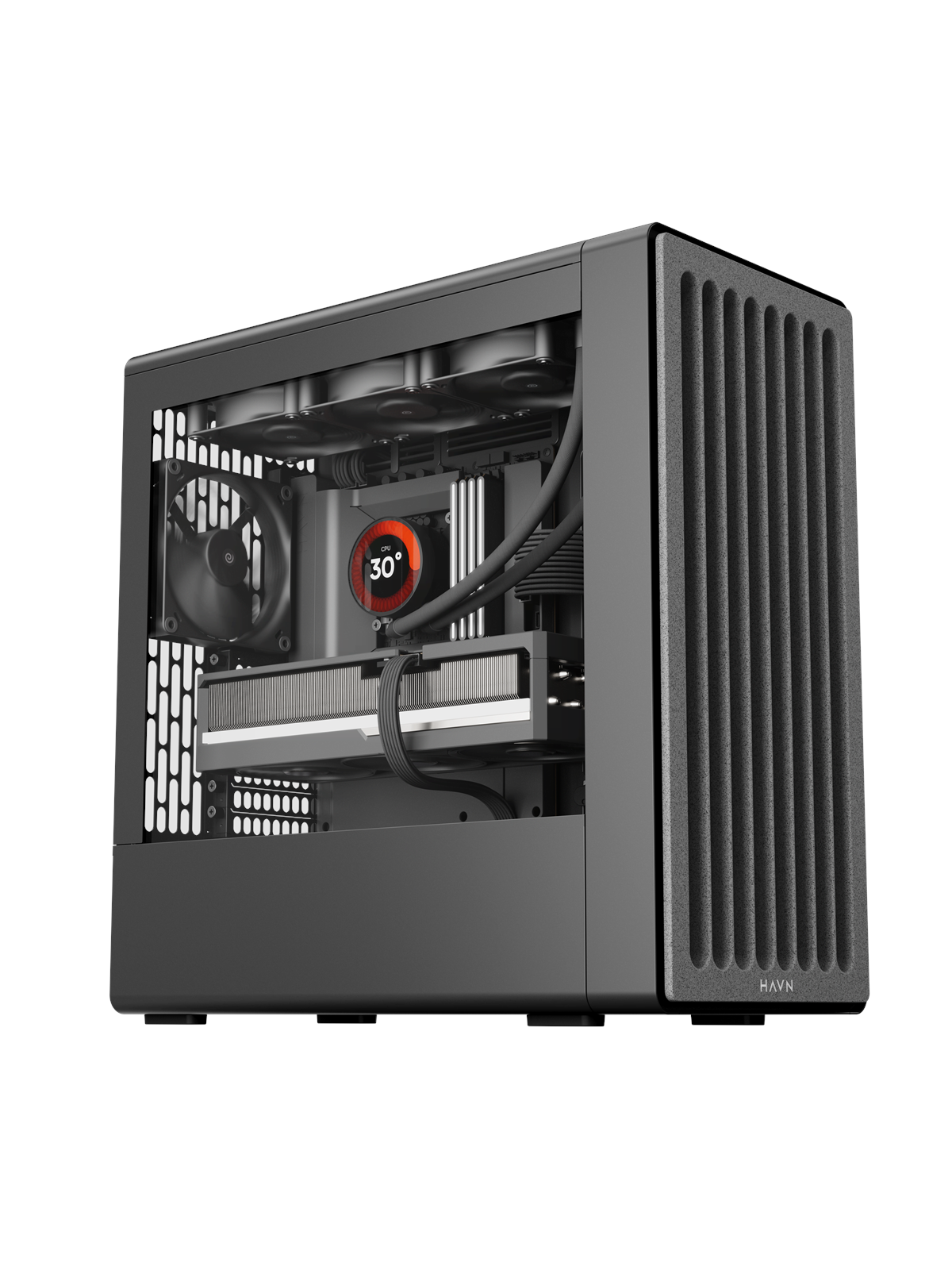 Havn BF 360 - Black - Gehäuse - Miditower - Schwarz - Gehaeuse - Hvn-ca-bf360-02