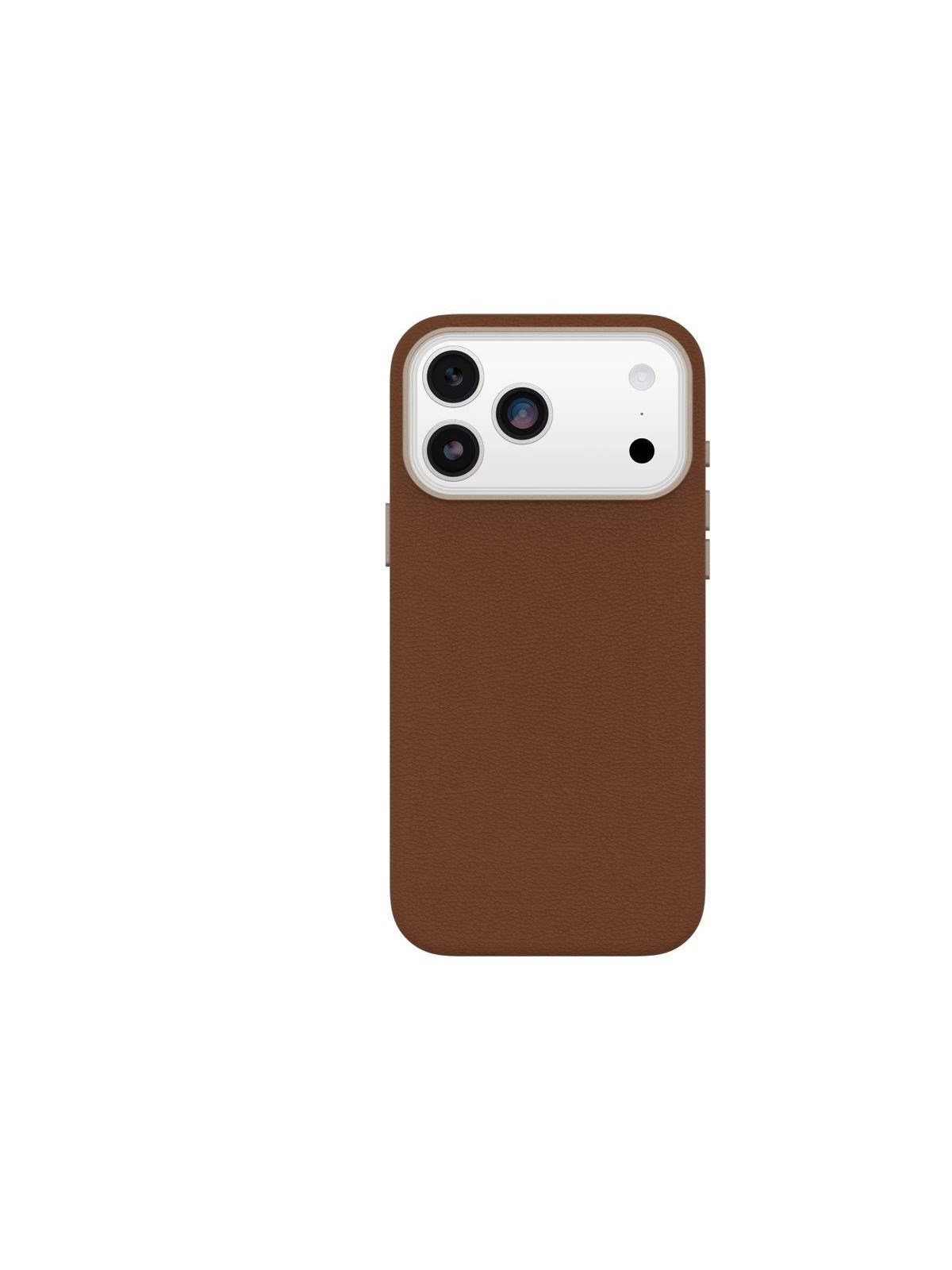 Otterbox Symmetry Cactus Leather Camera Control Apple Iphone 17 Pro Max Desert Saddle - Brown - Handys Cover Cases - 77-99065