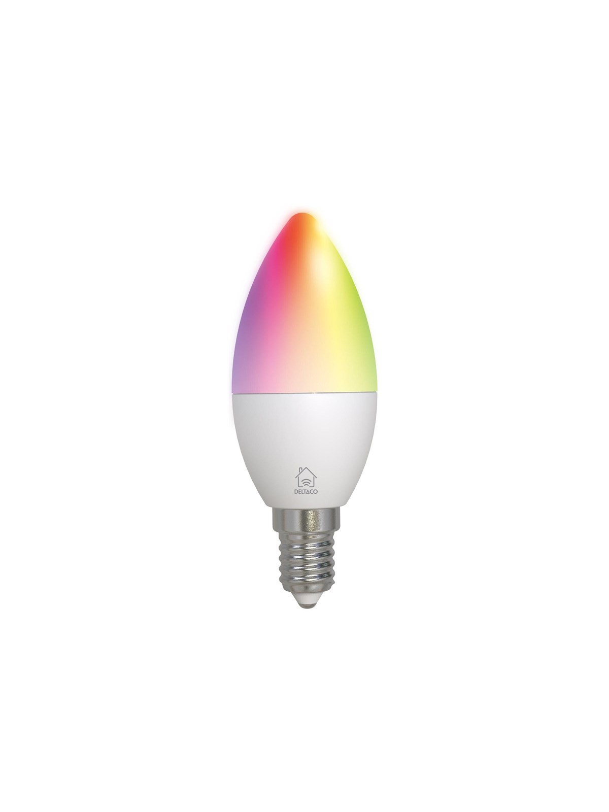 Deltaco Smart - Led Light Bulb - Shape: C37 - E14 - 4.9 W - Rgb/white Light - 2700-6500 K - White - Smart Home - Sh-le14c37rgb02