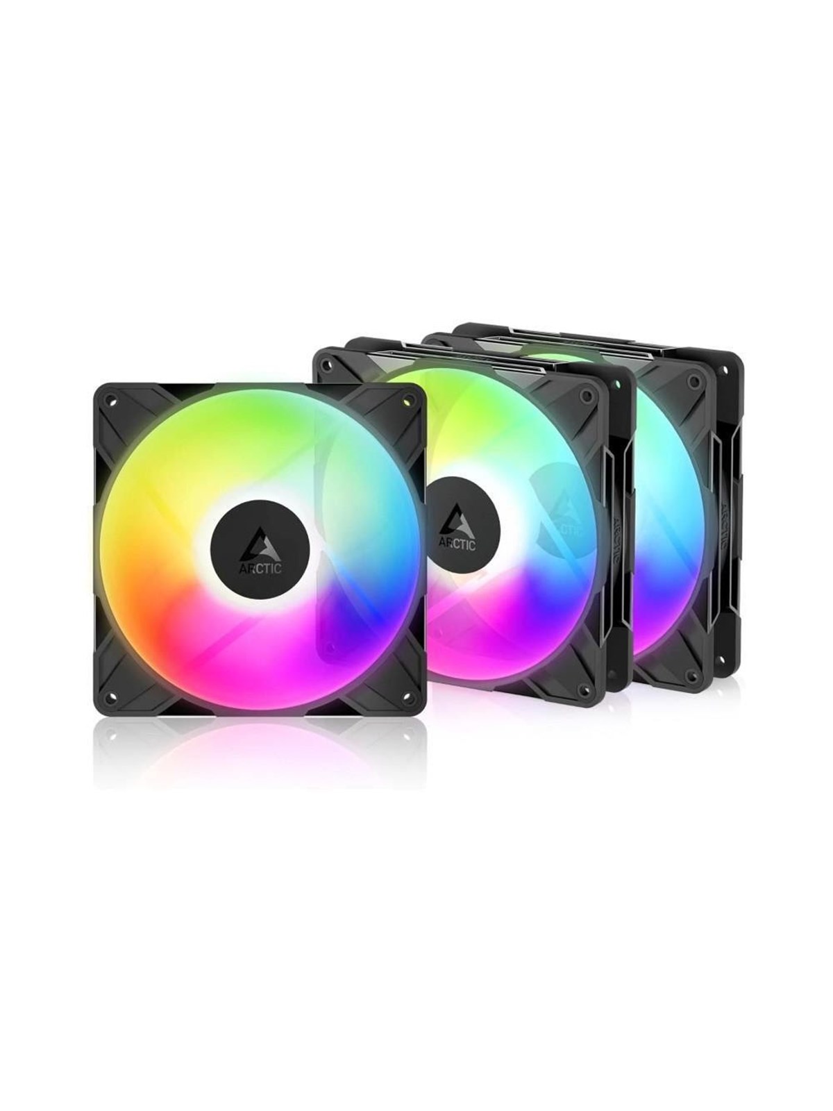 Arctic P14 Pro Reverse A-rgb (3-pack) - Gehäuselüfter - 140mm - Schwarz Mit Rgb Led - Gehaeuseluefter - Acfan00327a