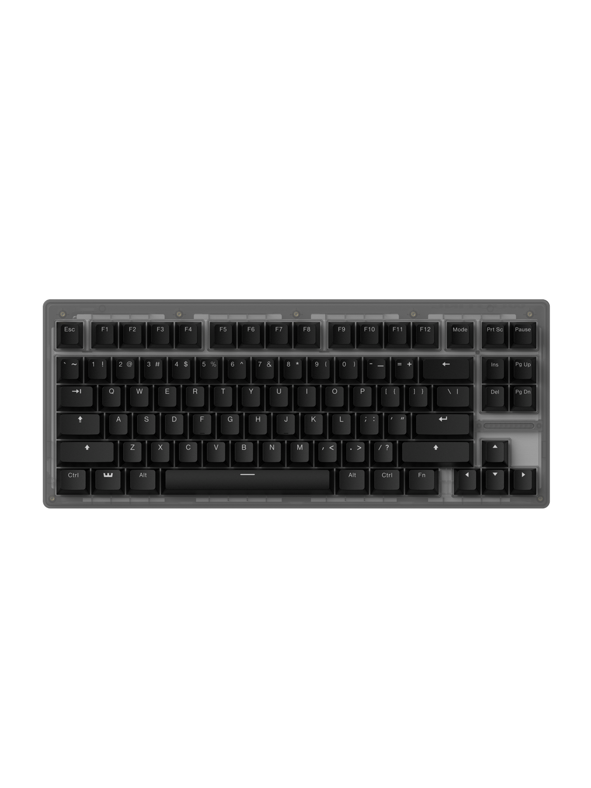 Wooting 80he - Us-ansi - Linear60 - Ghost - Gaming Tastaturen - Ohne Numpad - US International - Grau - Wk5-us2-l60-smbk1