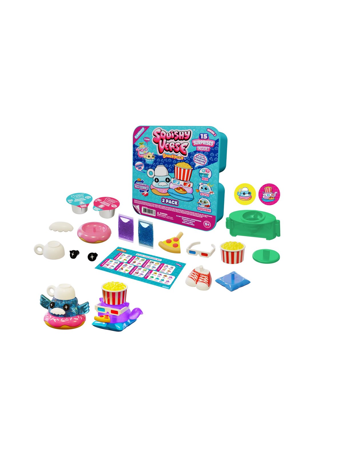 SquishyVerse Snackipoos 2-Pack