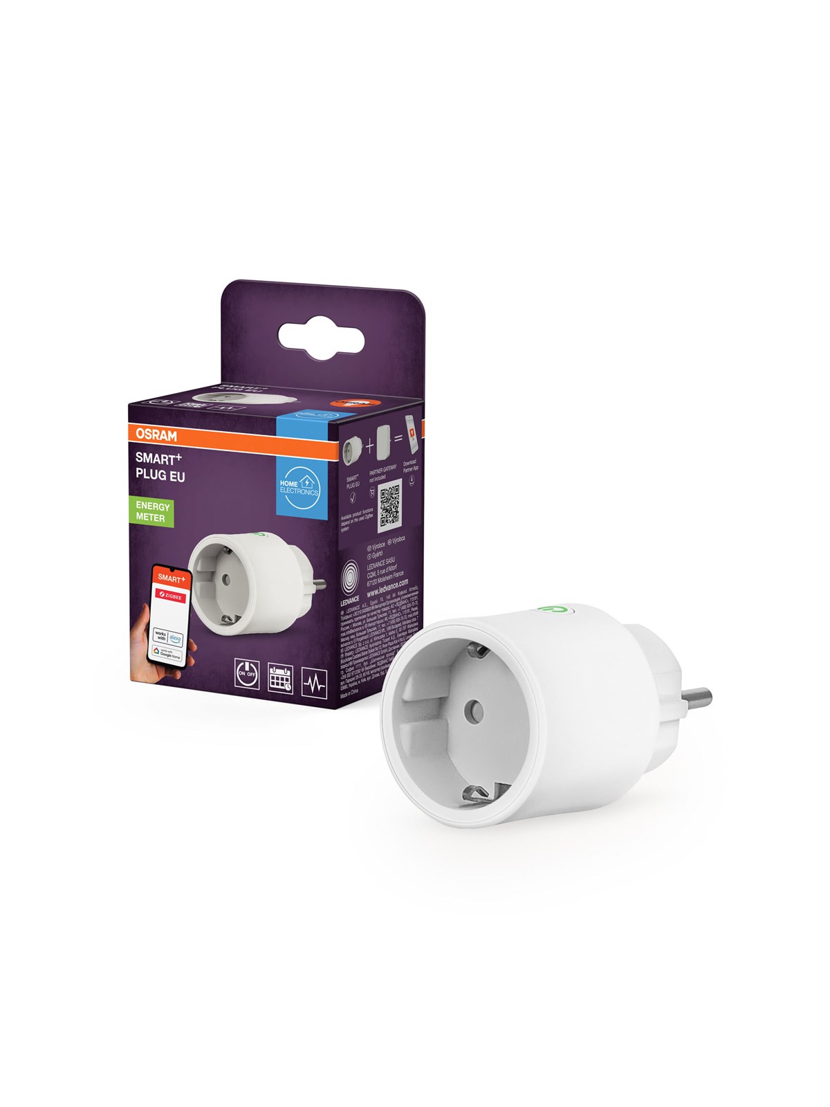 Osram Smart+ Plug With Energymeter Zigbee White - Smart Home - 4099854419263