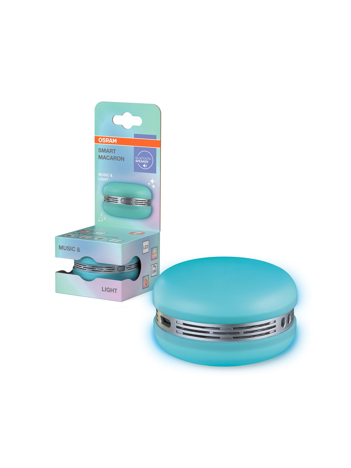 Osram Smart+ BT Speaker & Light Macaron Rgb Blå - Smart Home - 4099854667800