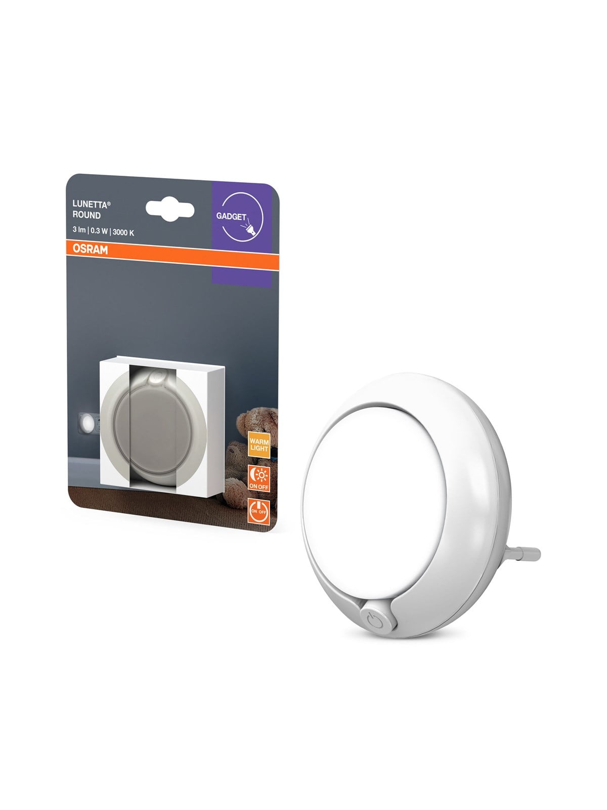 Osram Lunetta Round 3lm 0.3w/830 60mm White - Lampen - 4099854530616