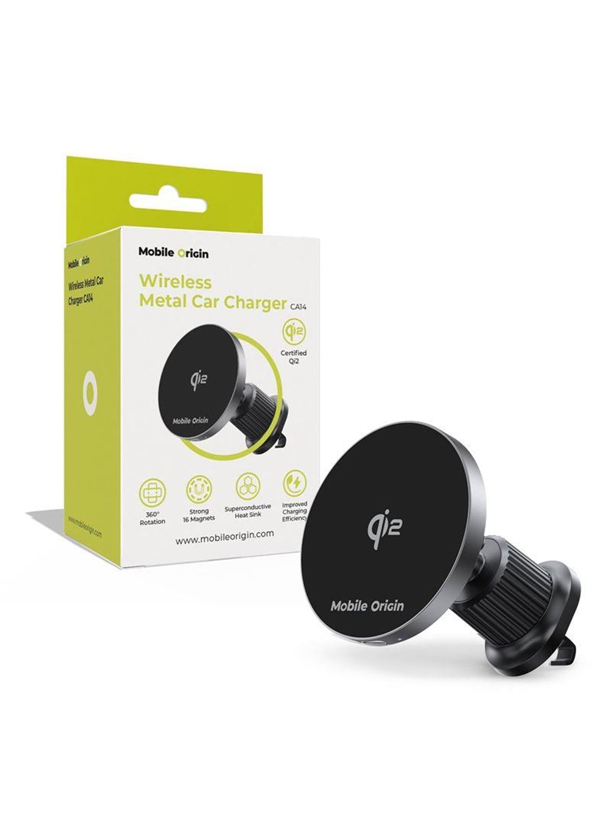 Mobile Origin Wireless Metal Car Charger Ca14 - Handys Adapter Und Ladegeraete - Mo-wmcch-ca14