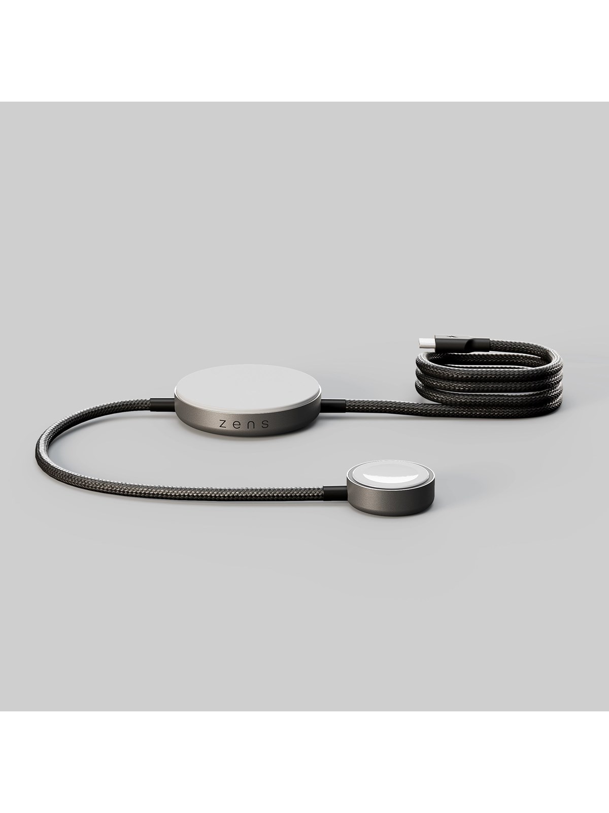 Zens Charging Cable Pro 2 - Qi2+Watch Wireless Charger - Black - Handys Adapter Und Ladegeraete - Zedc30b/00