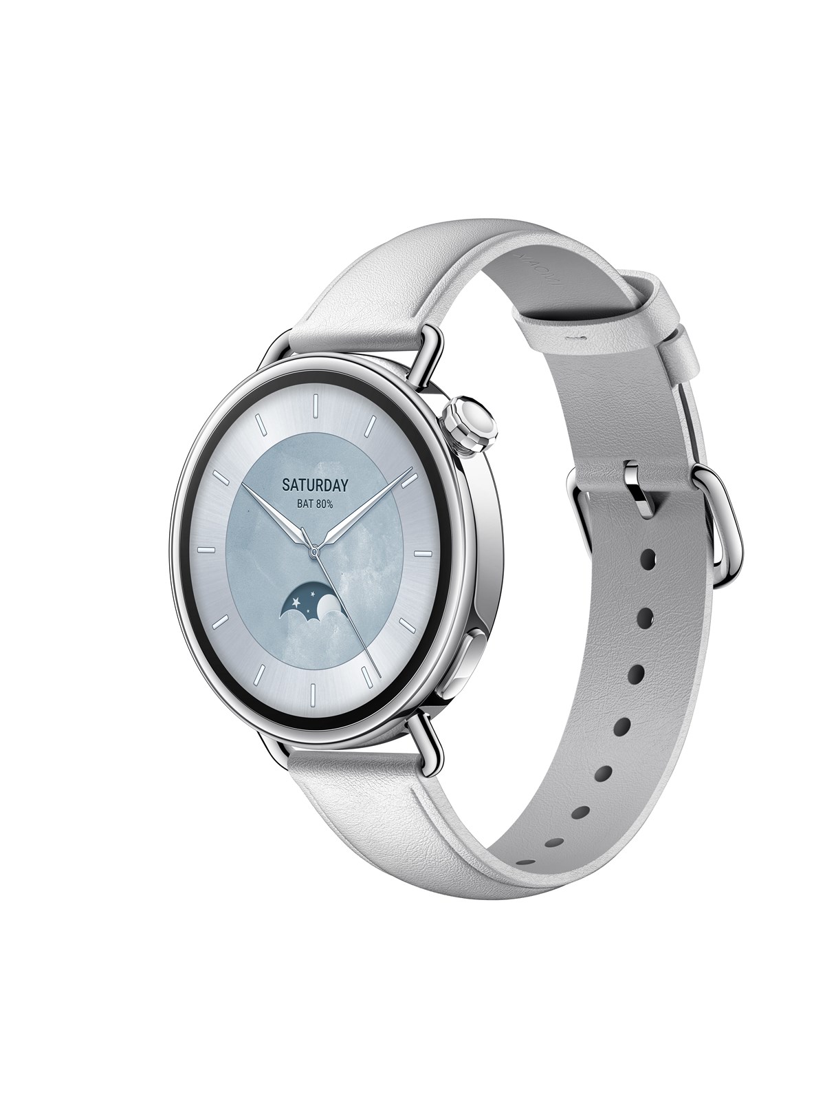 Xiaomi Watch S4 41mm - Leather Strap - White - Smartwatches Pulsuhren Sportuhren Schrittzaehler - Bhr07vugl