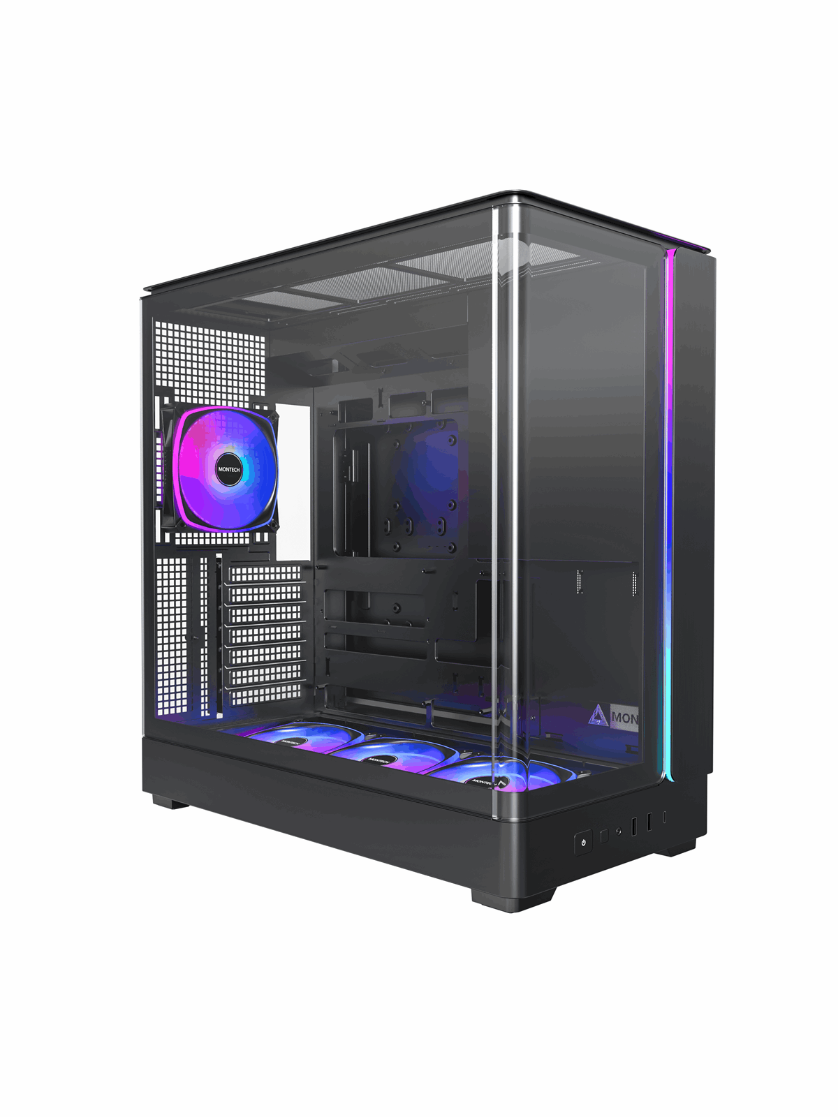 Montech King 45 Pro Black - Gehäuse - Miditower - Schwarz - Gehaeuse - King 45 Pro (B)