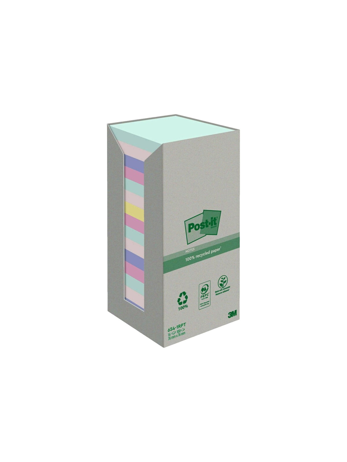 3M Post-it Recycled 654-1RPT