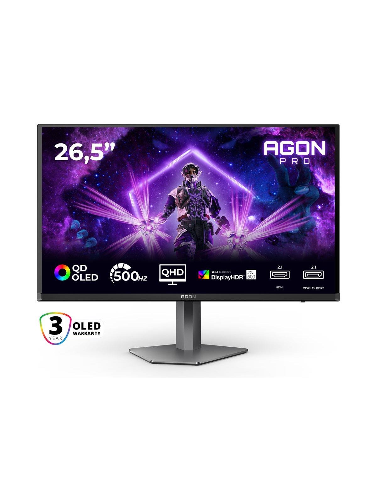 26.5" Aoc Agon Pro Ag276qkd2 - 2560x1440 (Qhd) - 500hz - Qd-oled - Bildschirm