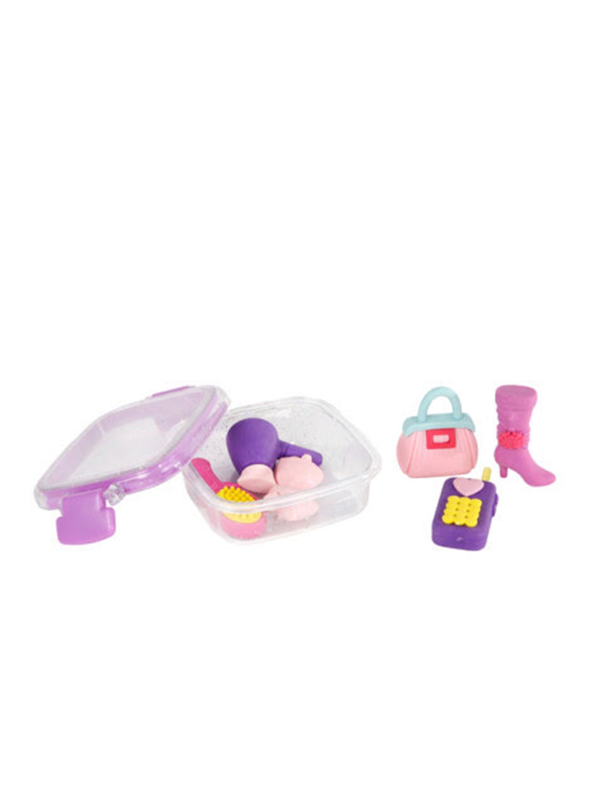 Pocket Money Glamor Girls Erasers 8-pack 8cm - Kleine Mitbringsel Fuer Kinder - 590223