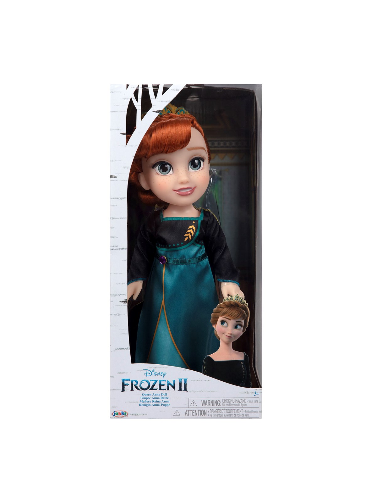 Jakks Frozen Queen Anna Doll 38cm - Dolls Accessories - 705303