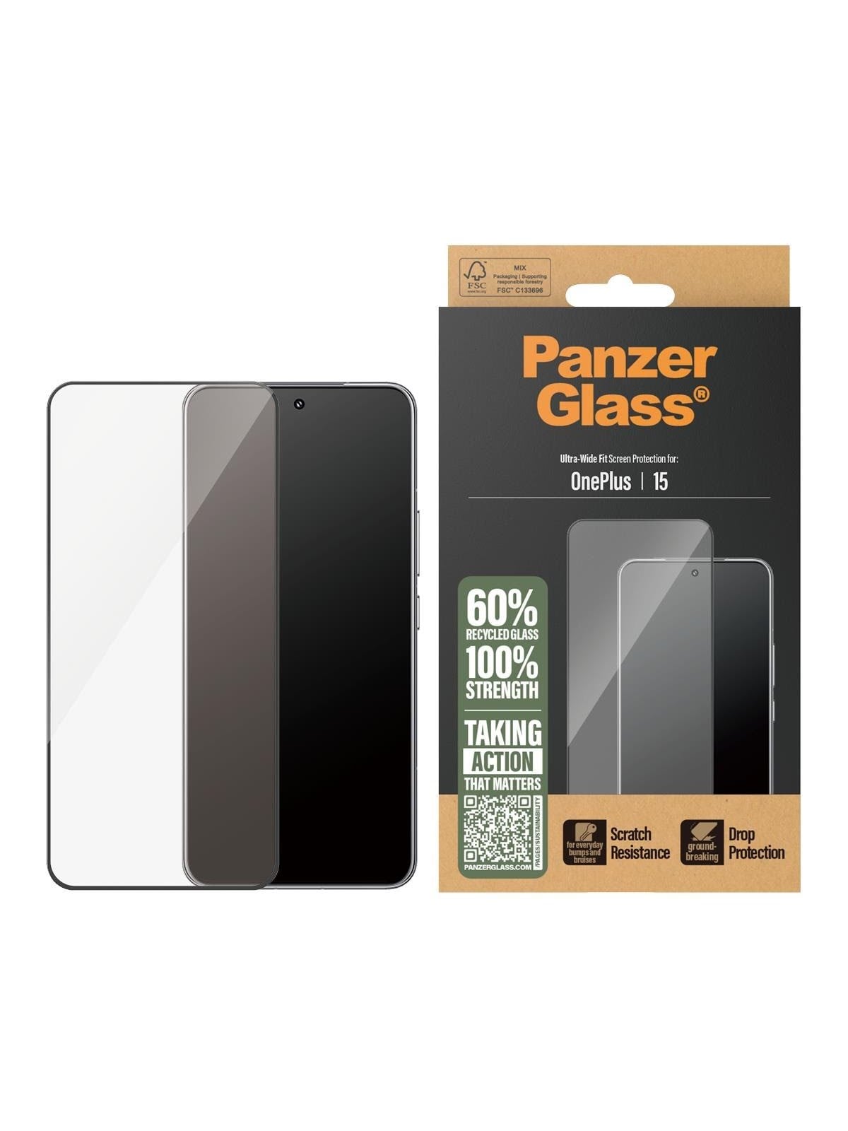 Panzerglass Screen Protector Oneplus 15 | Ultra-wide Fit - Handys Schutzfolie - Pg52584