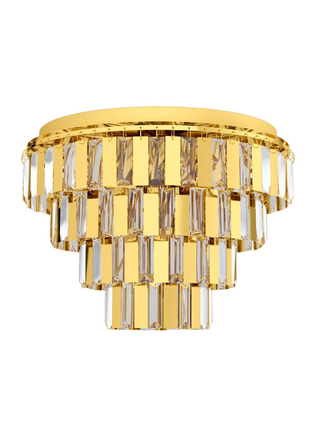 Eglo Erseka Decke 7L E14 Messing/kristall - Lampen - 99096