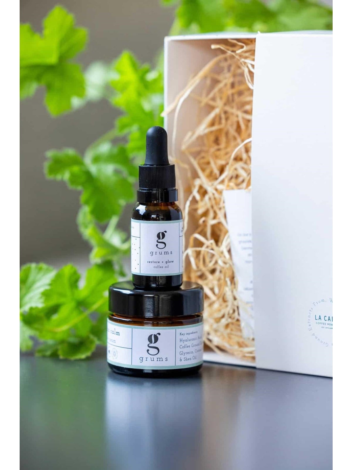 Grums The Hydra Glow Kit (Face Cream + Face Oil) - Geschenkbox - Gr-gb-06
