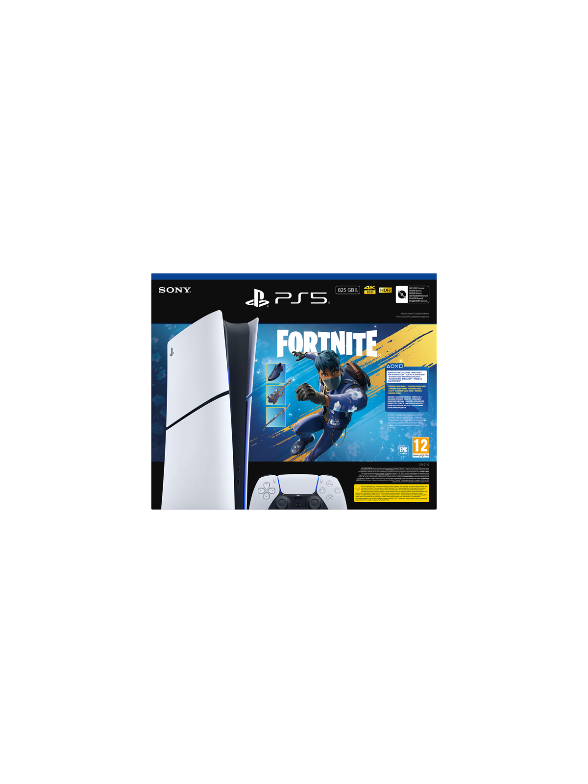 Sony Playstation 5 Digital (Slim) - Fortnite Flowering Chaos Bundle - Spielkonsolen - 711719020769