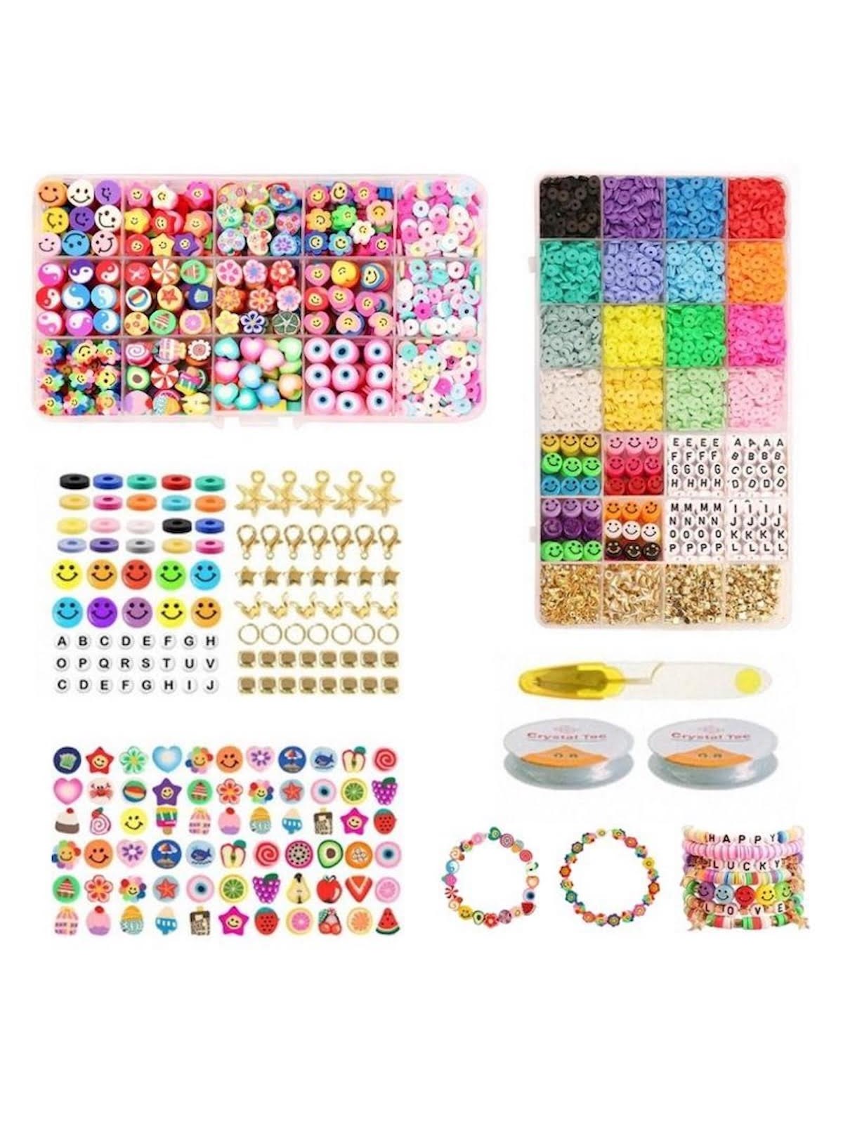Pro Fimo Schmuckset - Heishi- & Charm-perlen - 4500 Stk. - Hobby Zubehoer - 7110-2
