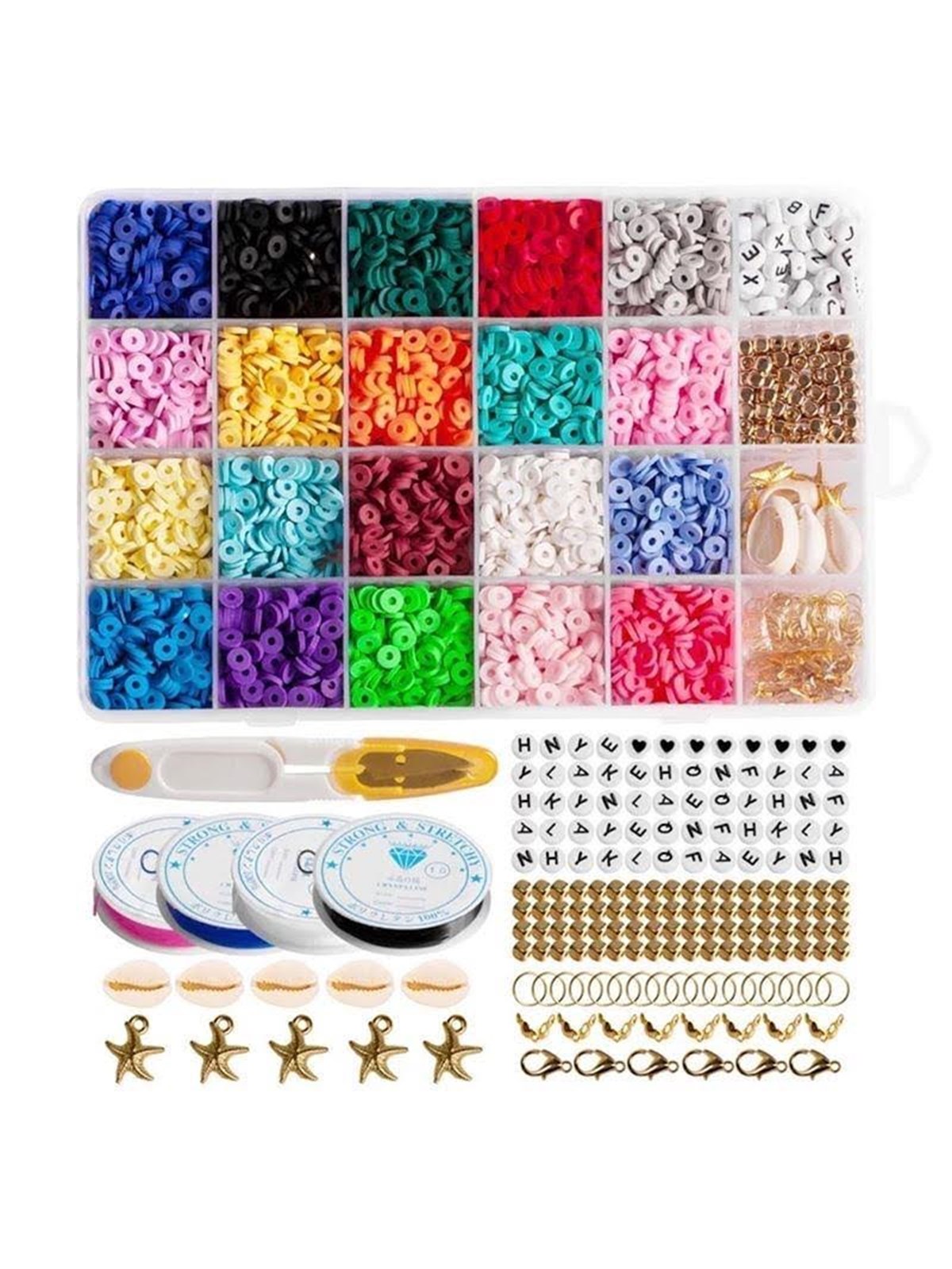 Pro Starter Schmuckset - Heishi-perlen - 2000 Stk. - Hobby Zubehoer - 7110