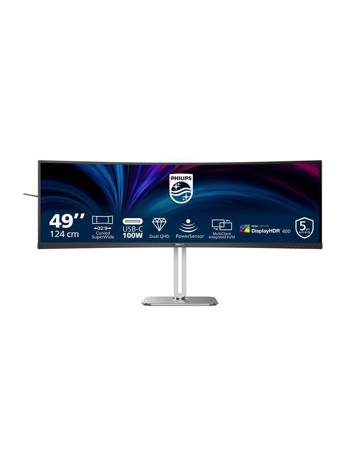 49" Philips 49b2u5900c - 5120x1440 - 75hz - VA - 100w Usb-c - Kvm Switch - Bildschirm - 49b2u5900c/00