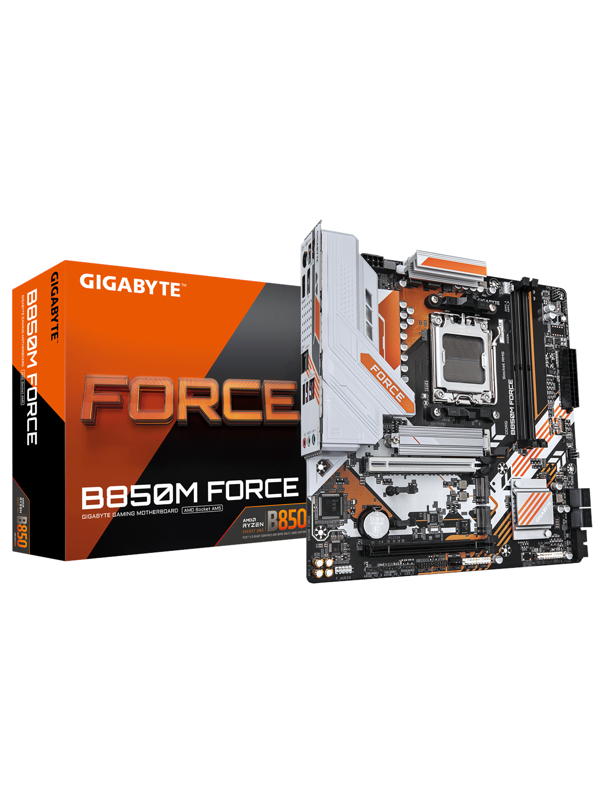 Gigabyte B850m Force Mainboard - Amd B850 - Amd Am5 Socket - Ddr5 Ram - Micro-atx